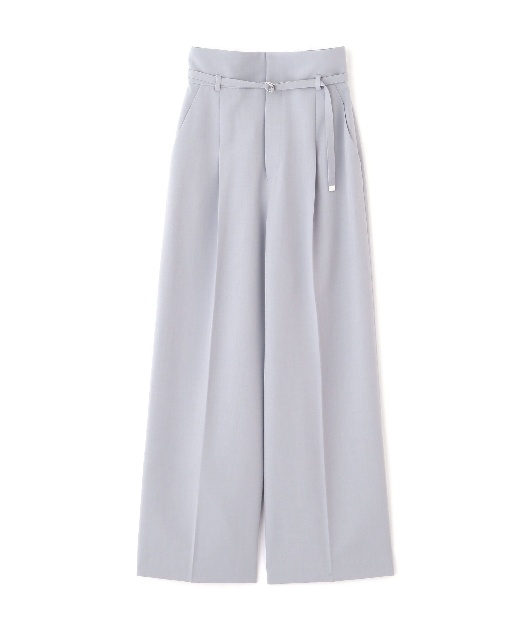  「ベルト付きハイウエストスラックスパンツ」|その他|