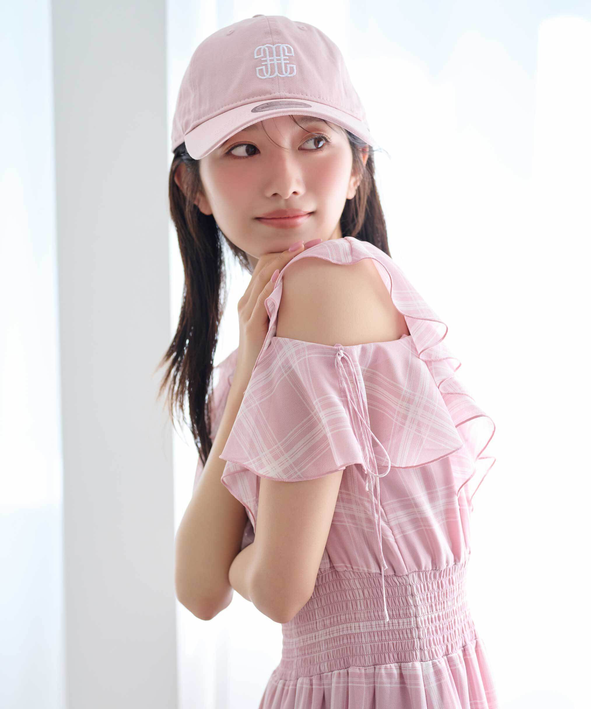  「シアーチェックボリュームフリルワンピース」|ワンピース|