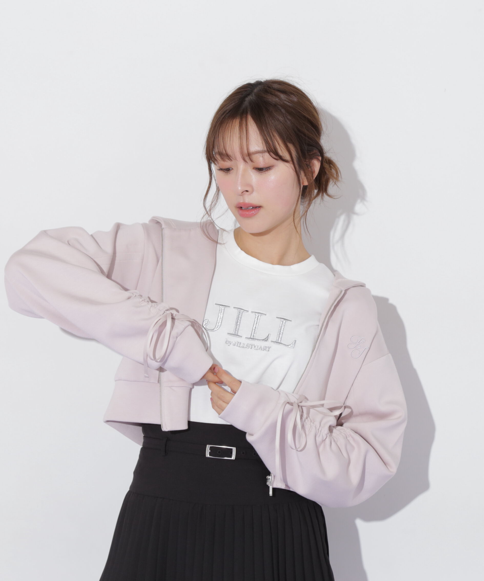  「ギャザースリーブダイバーパーカー」|Tシャツ・カットソー|