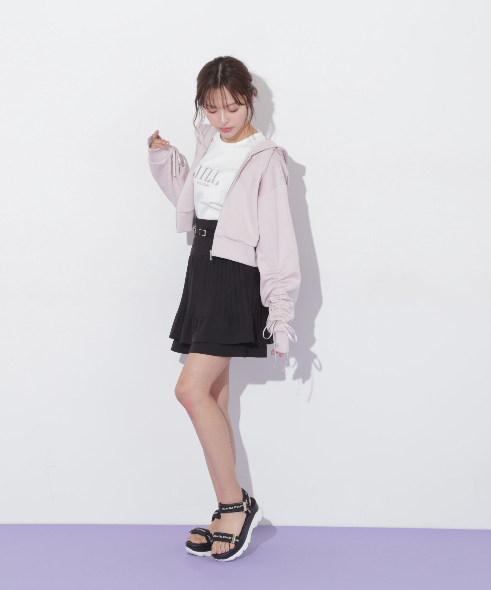  「ギャザースリーブダイバーパーカー」|Tシャツ・カットソー|