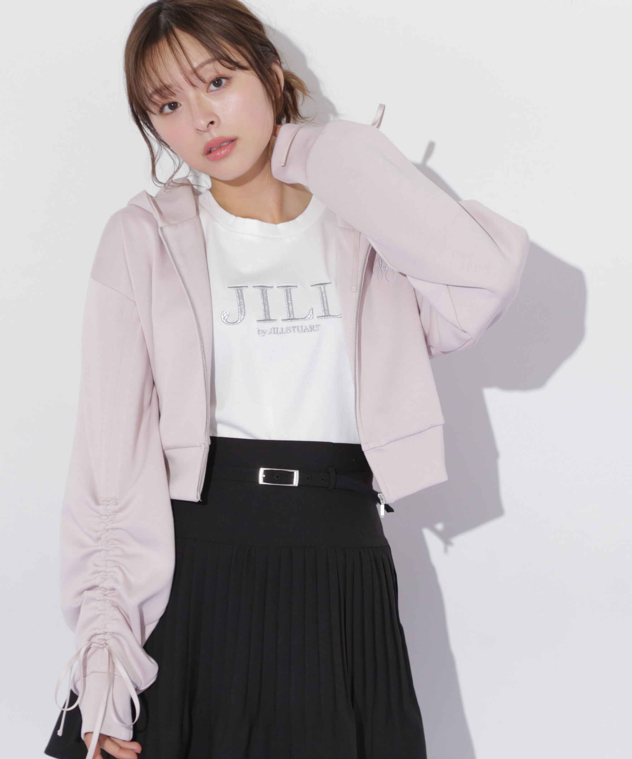  「ギャザースリーブダイバーパーカー」|Tシャツ・カットソー|