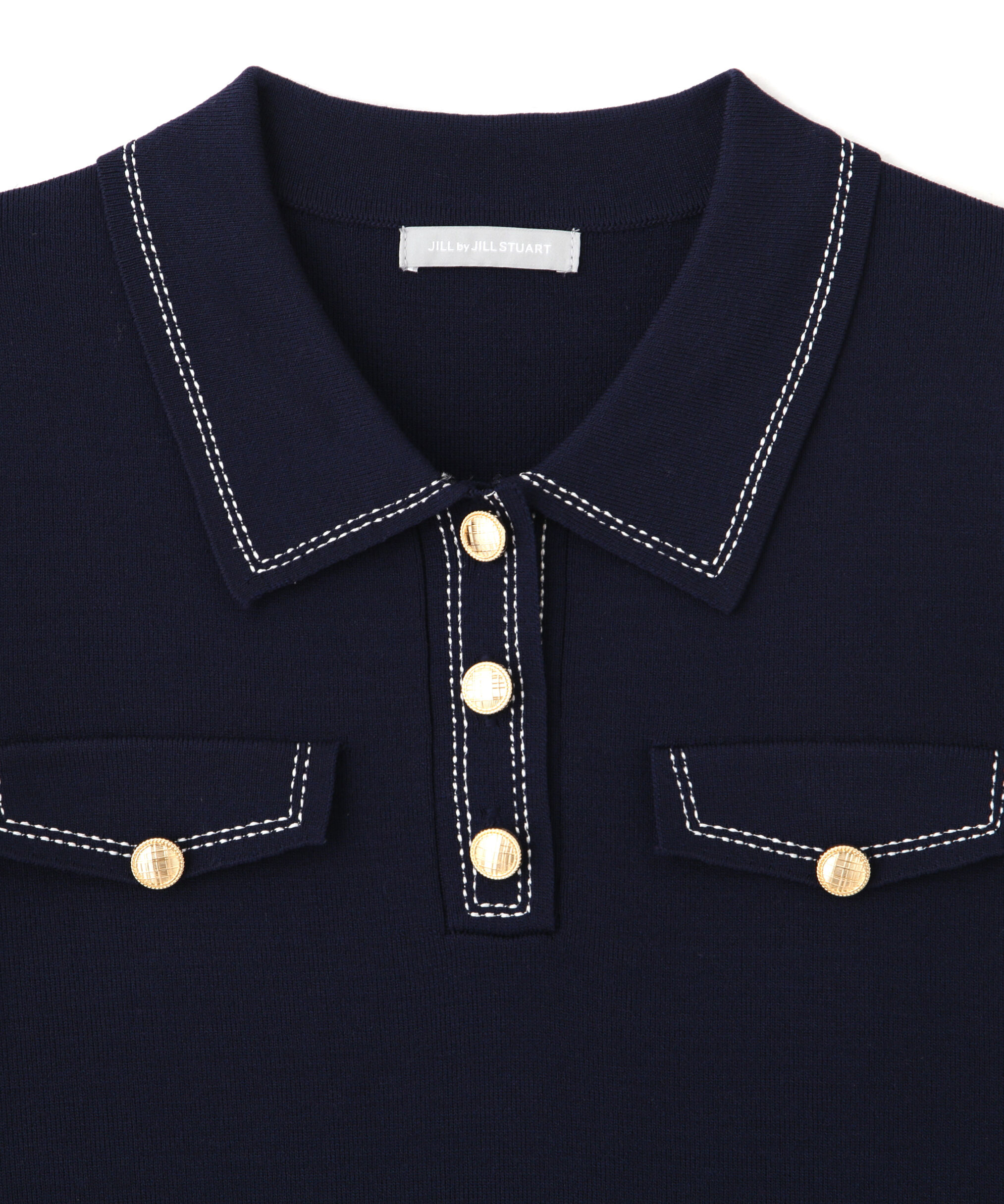  「ステッチポロニット」|ニット・セーター|