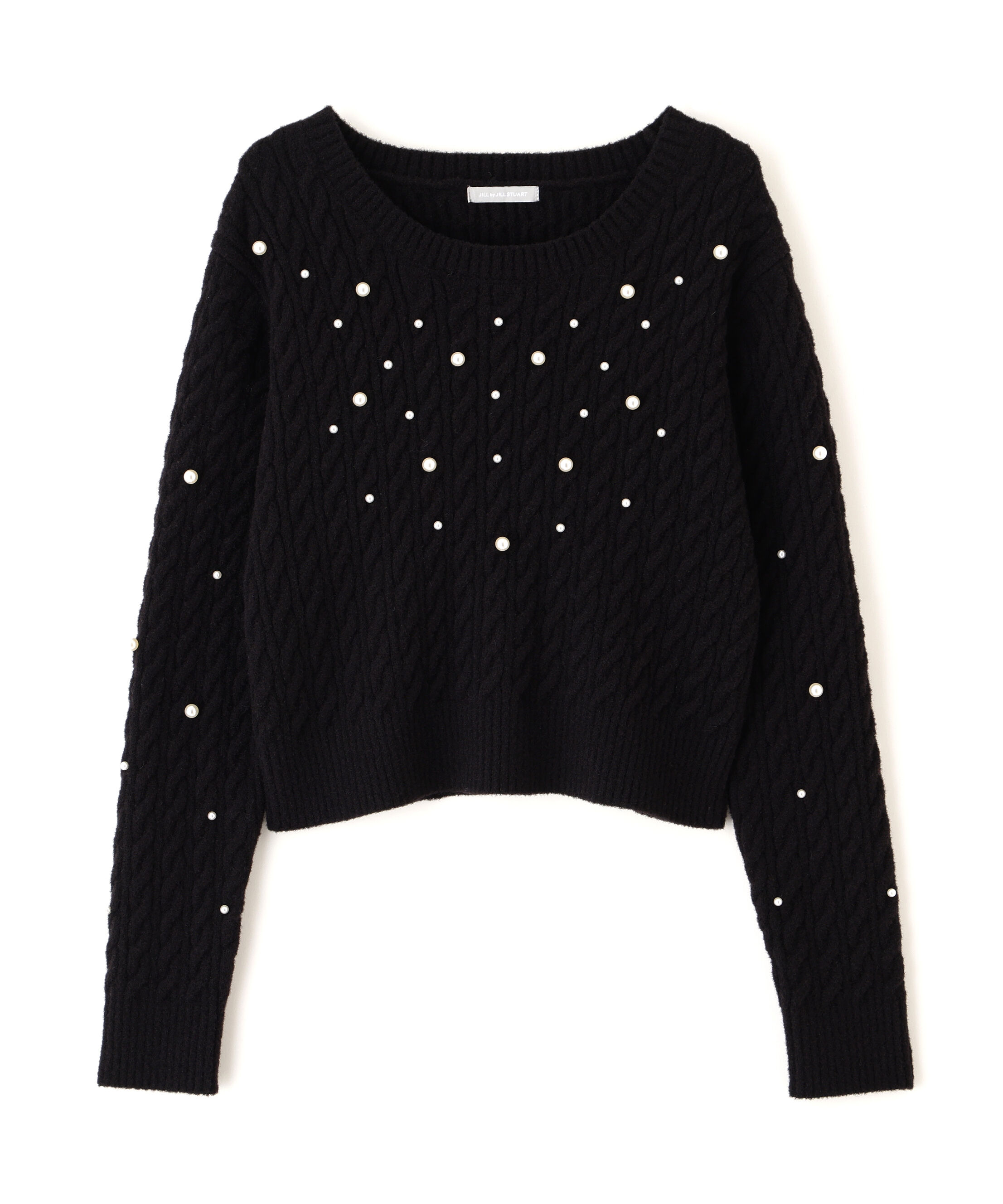  「ランダムパールミニケーブルニット」|ニット・セーター|