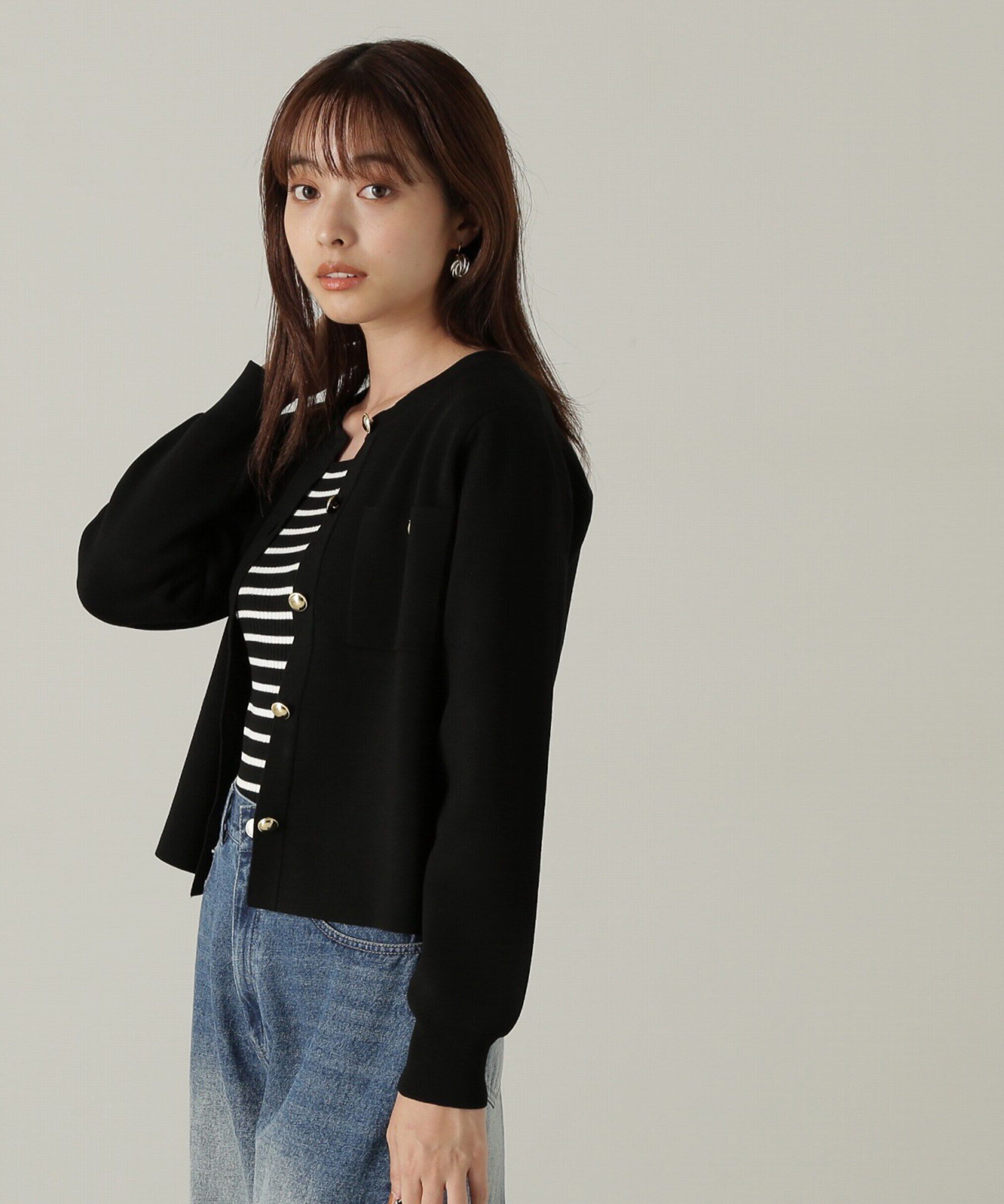 PROPORTION BODY DRESSING「金ボタンカーデ　24AW」|カーディガン|