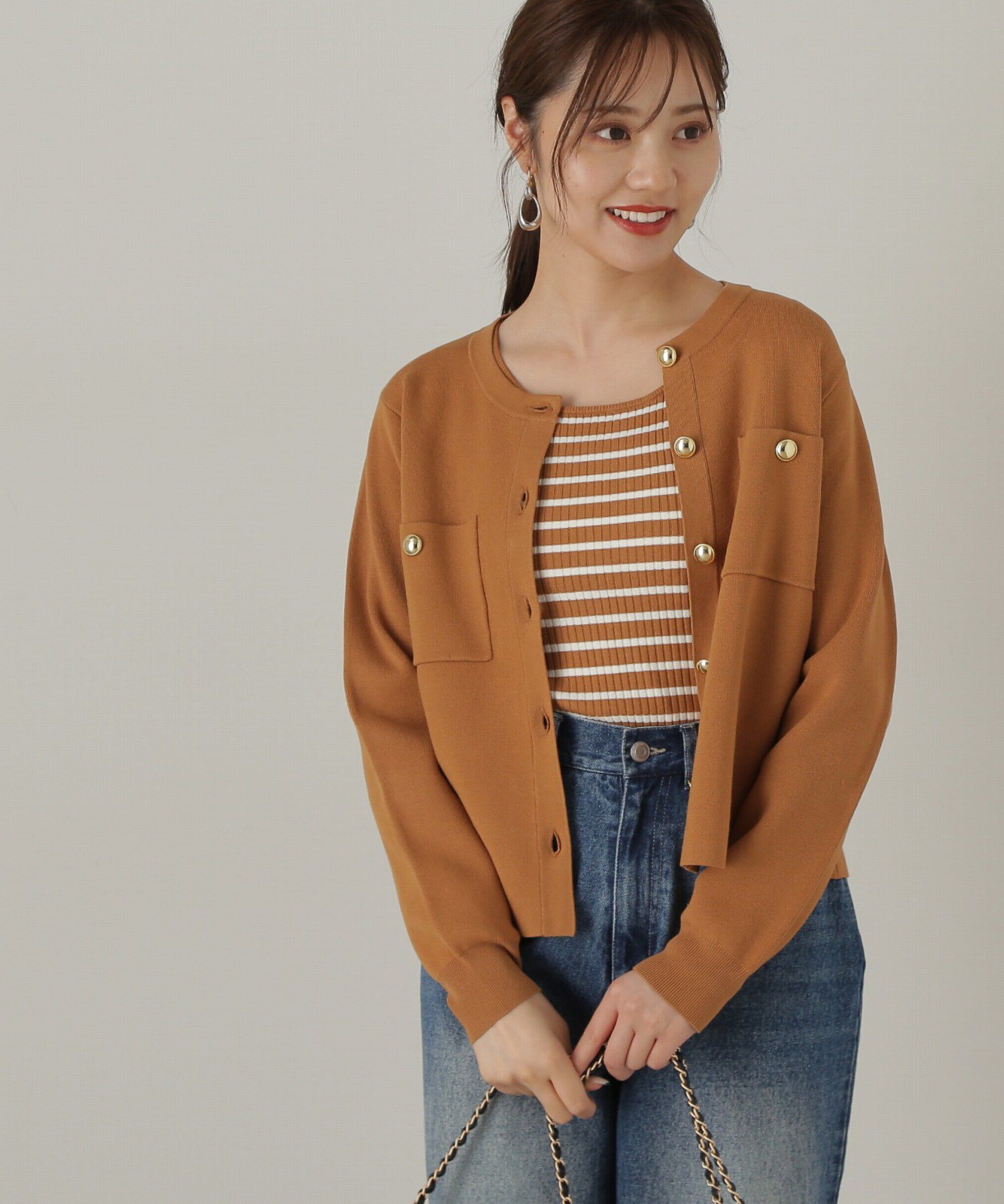 PROPORTION BODY DRESSING「金ボタンカーデ　24AW」|カーディガン|