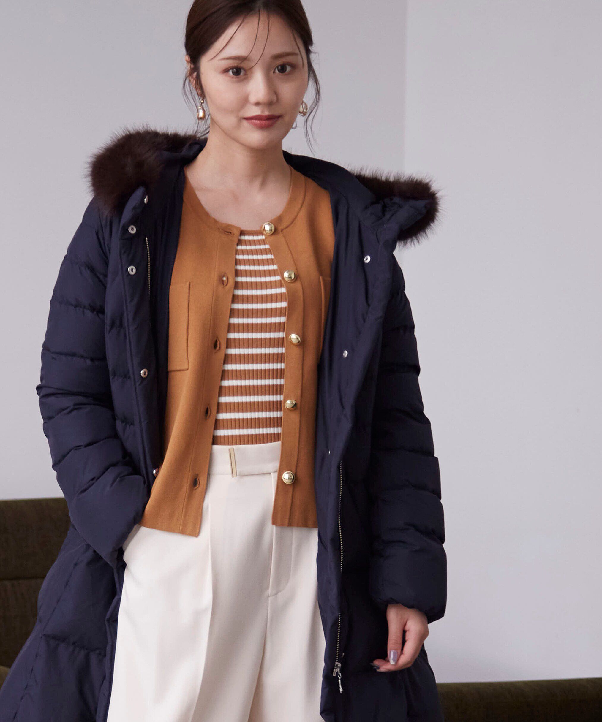 PROPORTION BODY DRESSING「金ボタンカーデ　24AW」|カーディガン|