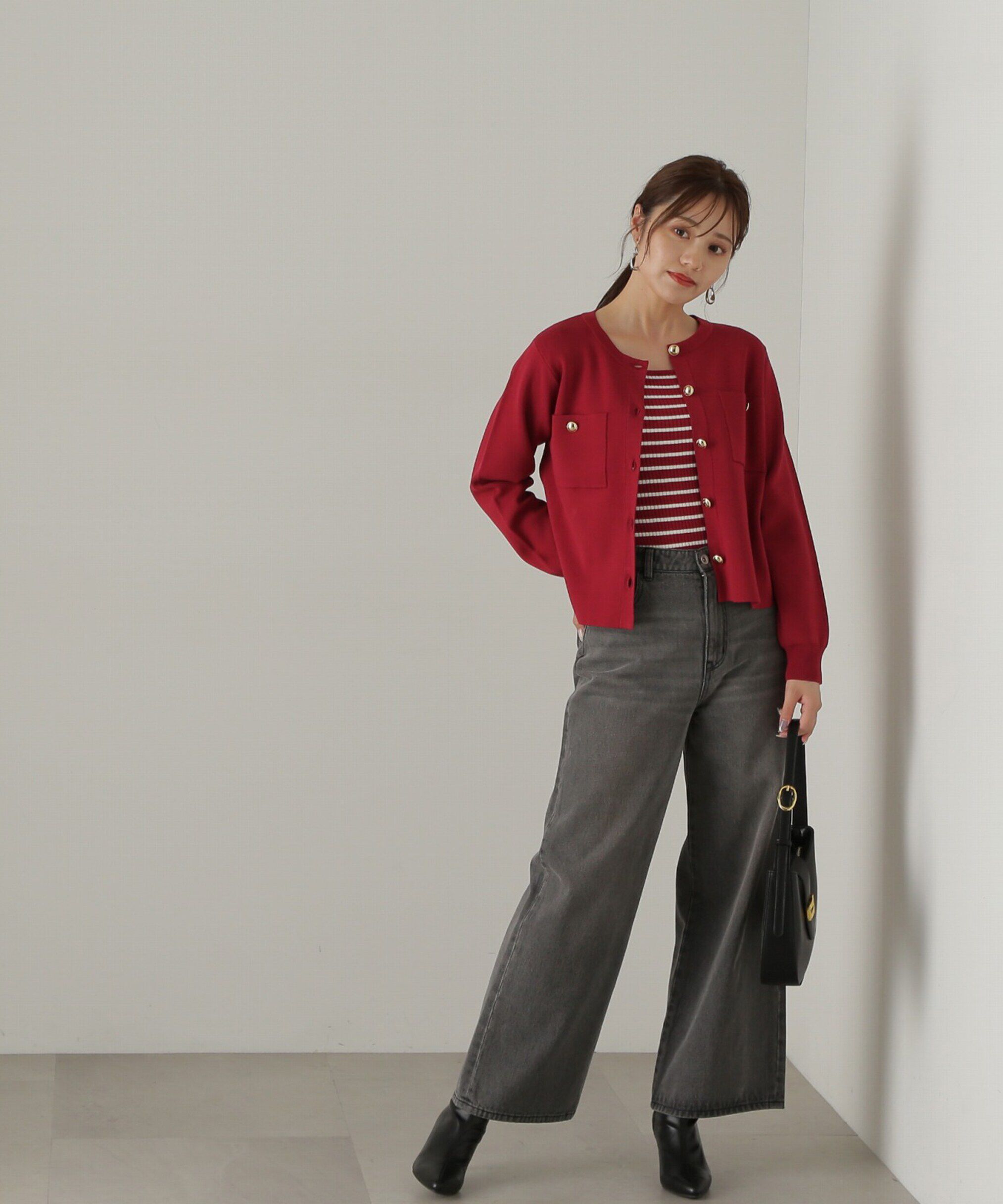 PROPORTION BODY DRESSING「金ボタンカーデ　24AW」|カーディガン|