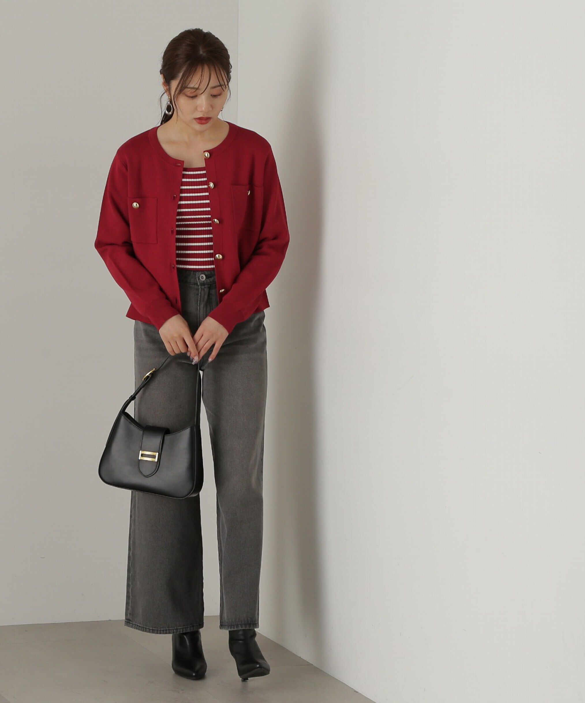 PROPORTION BODY DRESSING「金ボタンカーデ　24AW」|カーディガン|