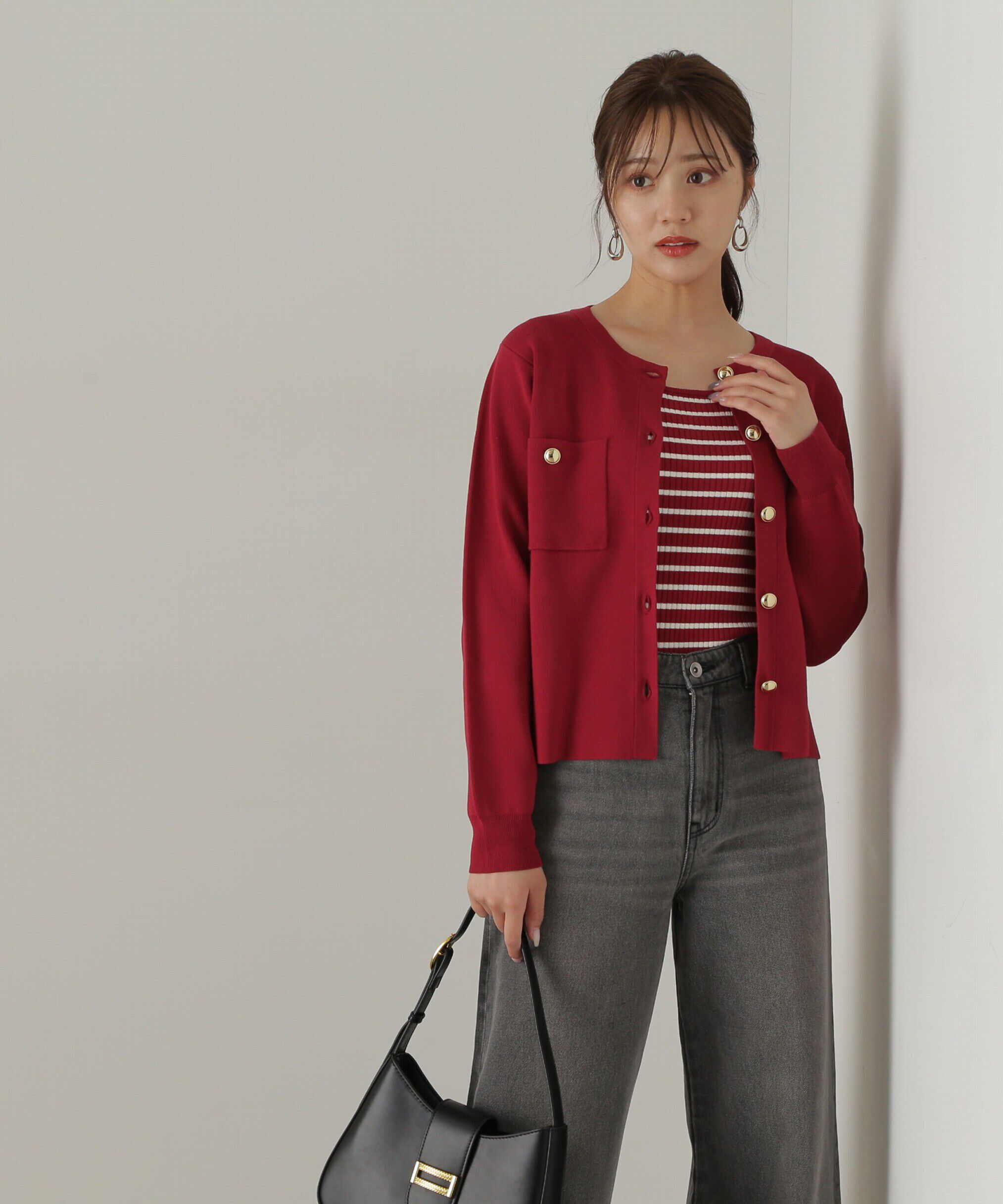 PROPORTION BODY DRESSING「金ボタンカーデ　24AW」|カーディガン|