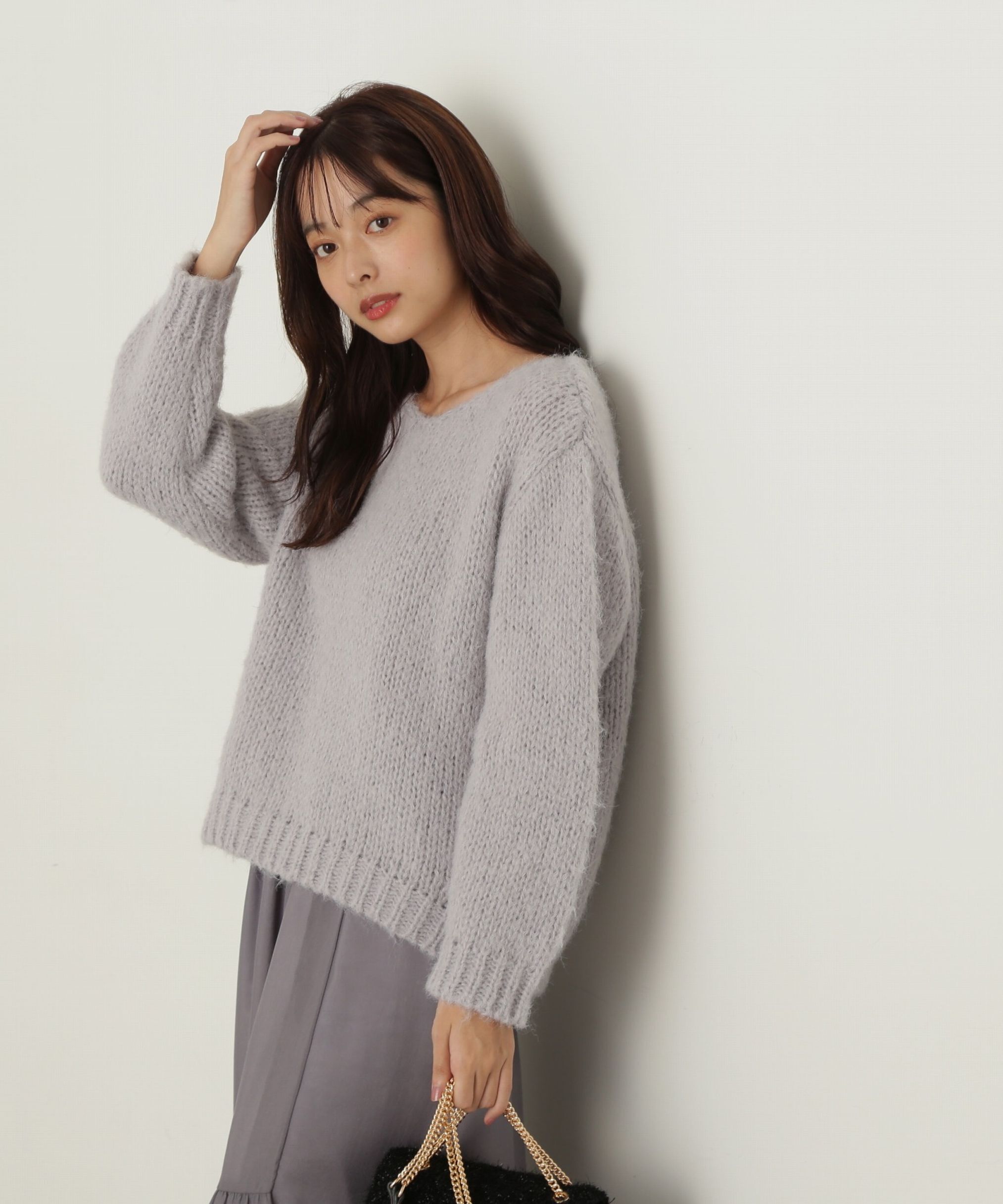 PROPORTION BODY DRESSING「ローゲージニット　24AW」|ニット・セーター|グレー