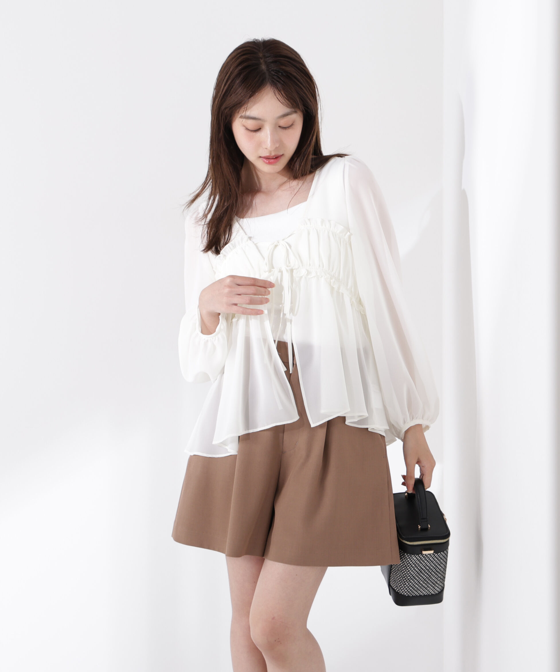 PROPORTION BODY DRESSING「シフォンブラウス」|シャツ・ブラウス|エクリュ1