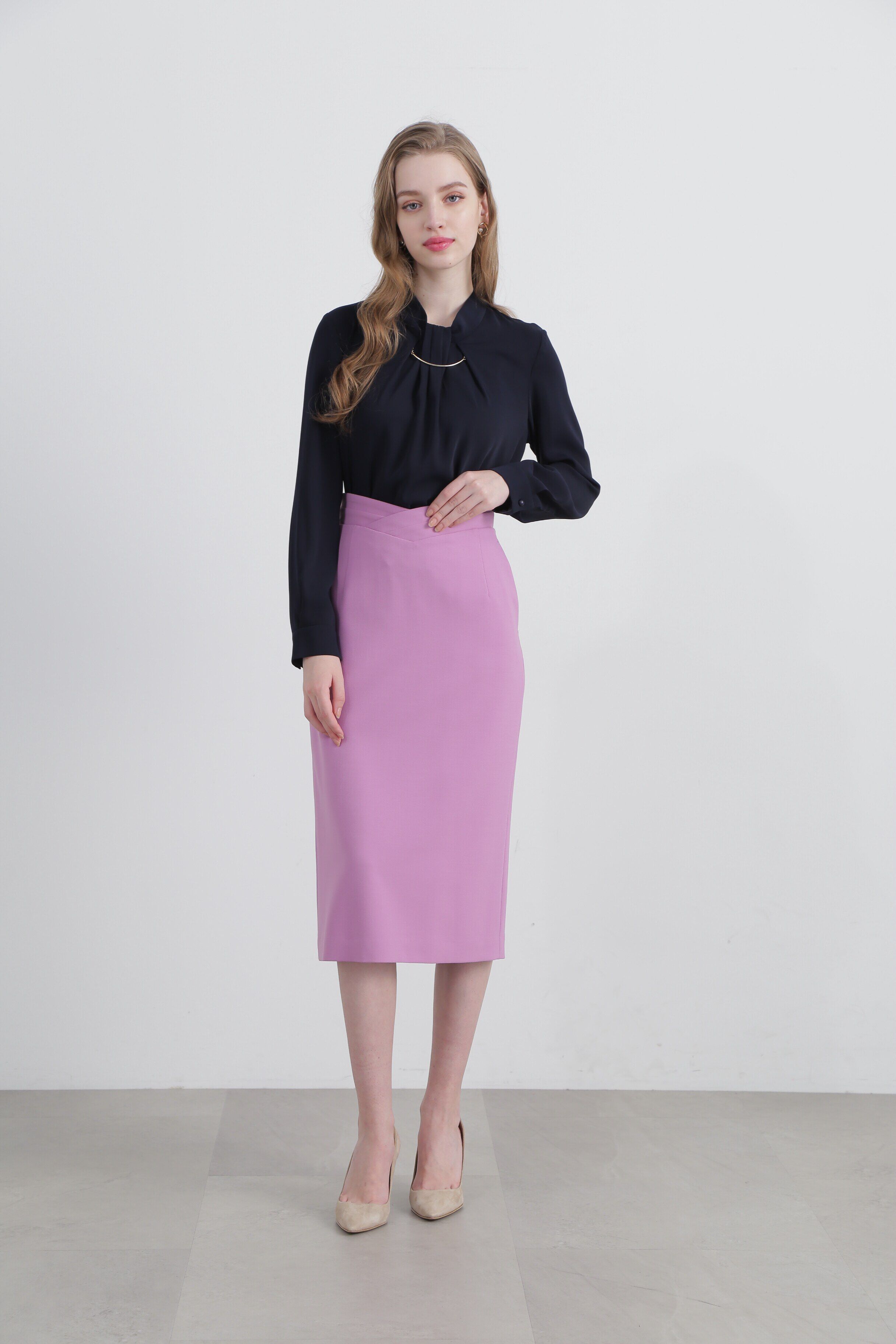  「◆Ｖウエストタイトスカート」|スカート|