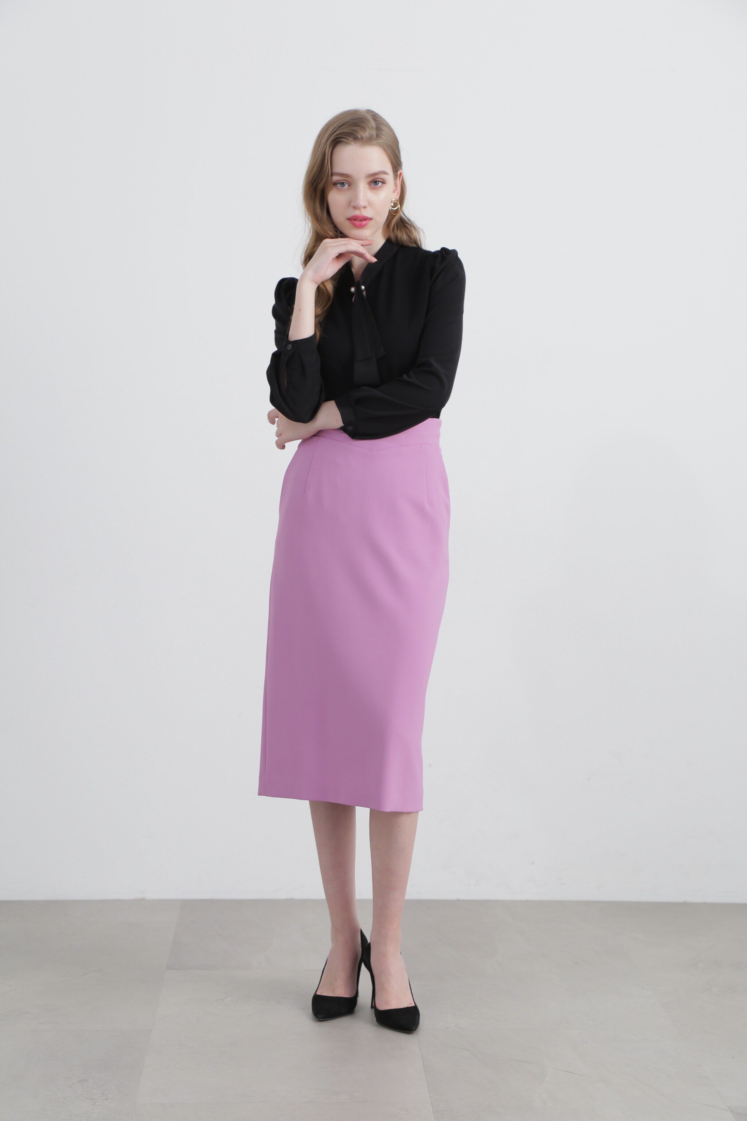  「◆Ｖウエストタイトスカート」|スカート|