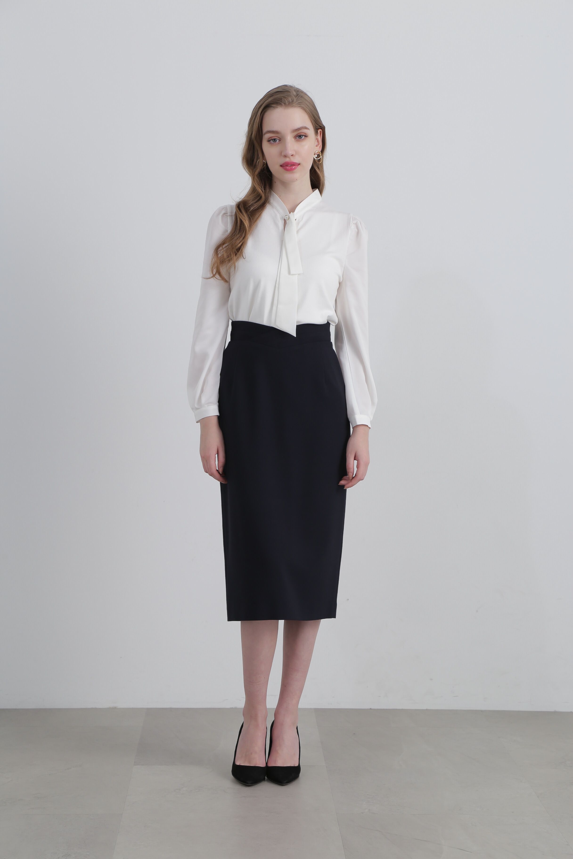  「◆Ｖウエストタイトスカート」|スカート|