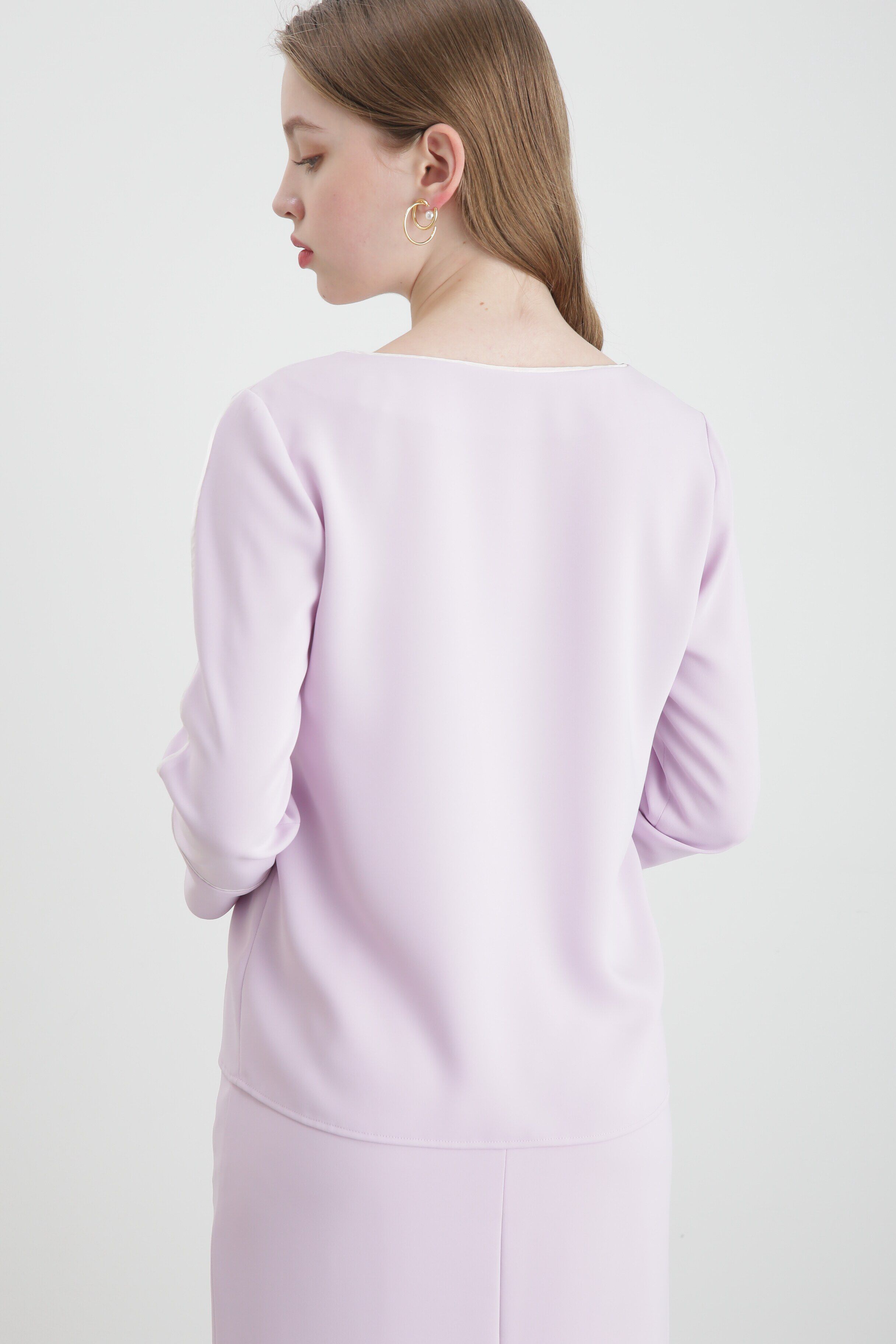  「◆バイカラーブラウス」|シャツ・ブラウス|