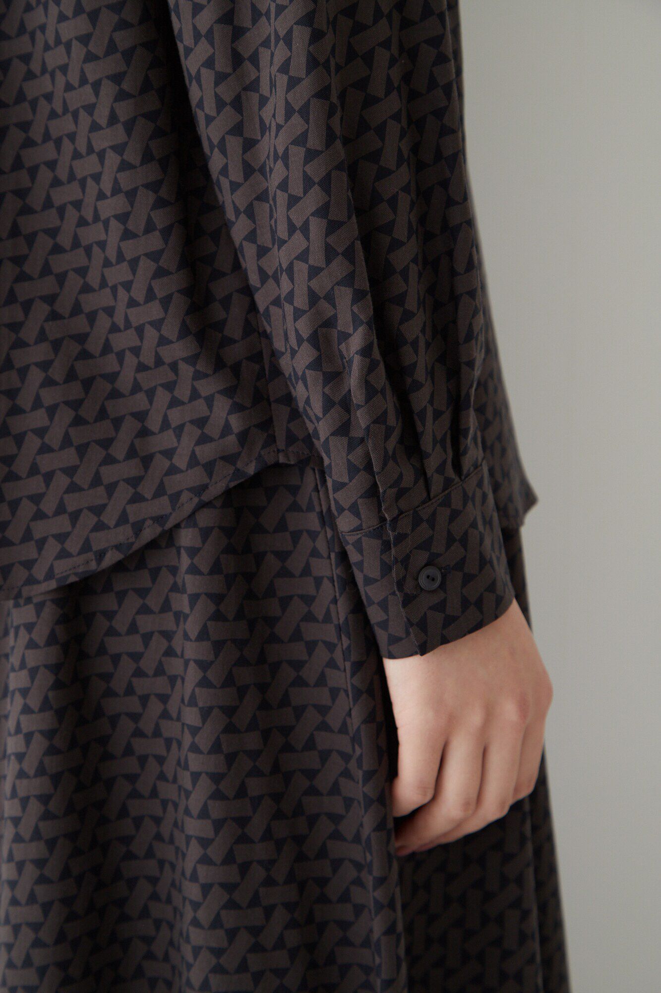  「◆ジオメトリックプリントブラウス」|シャツ・ブラウス|