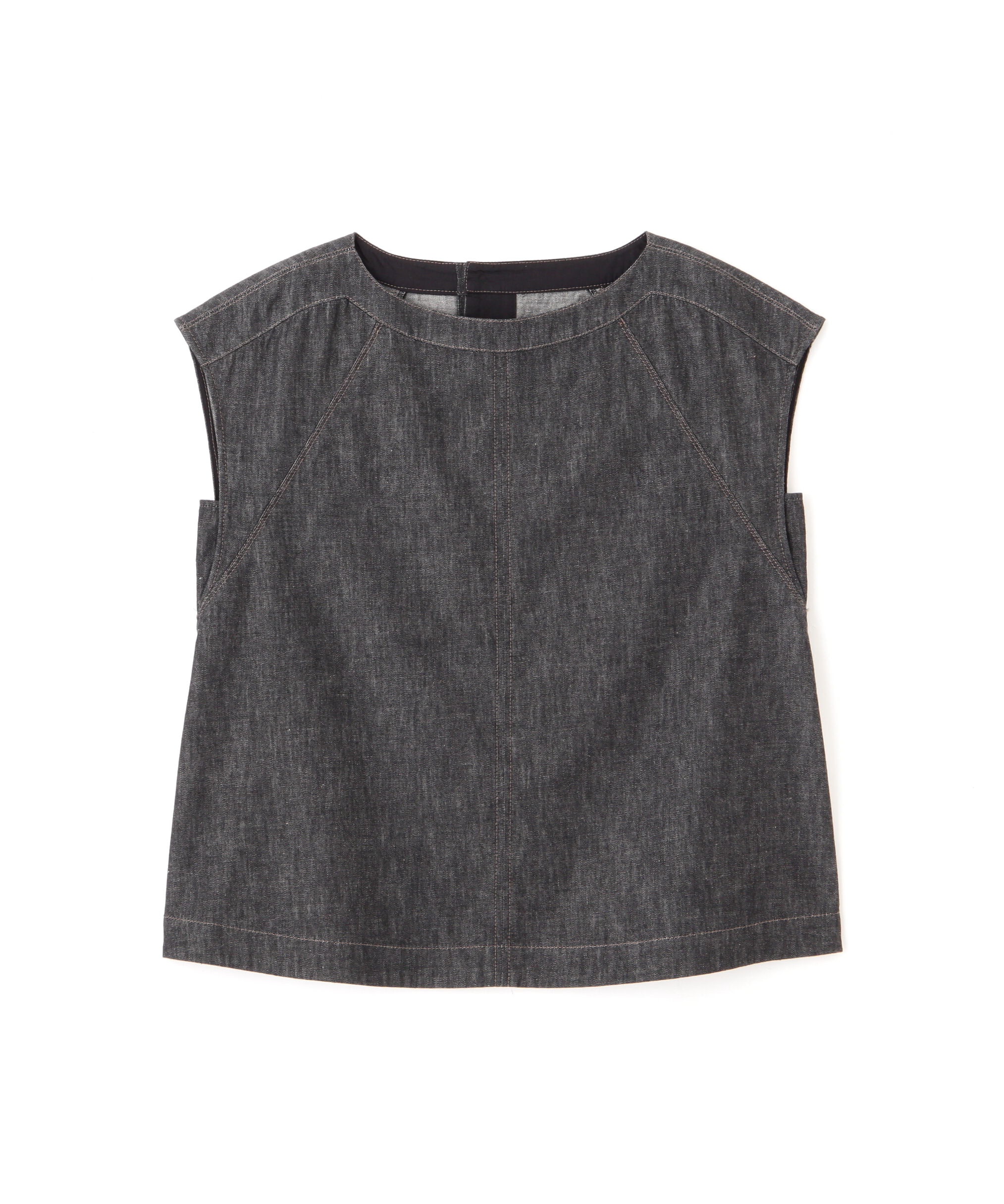  「◆ライトオンスデニムボートネックブラウス」|シャツ・ブラウス|