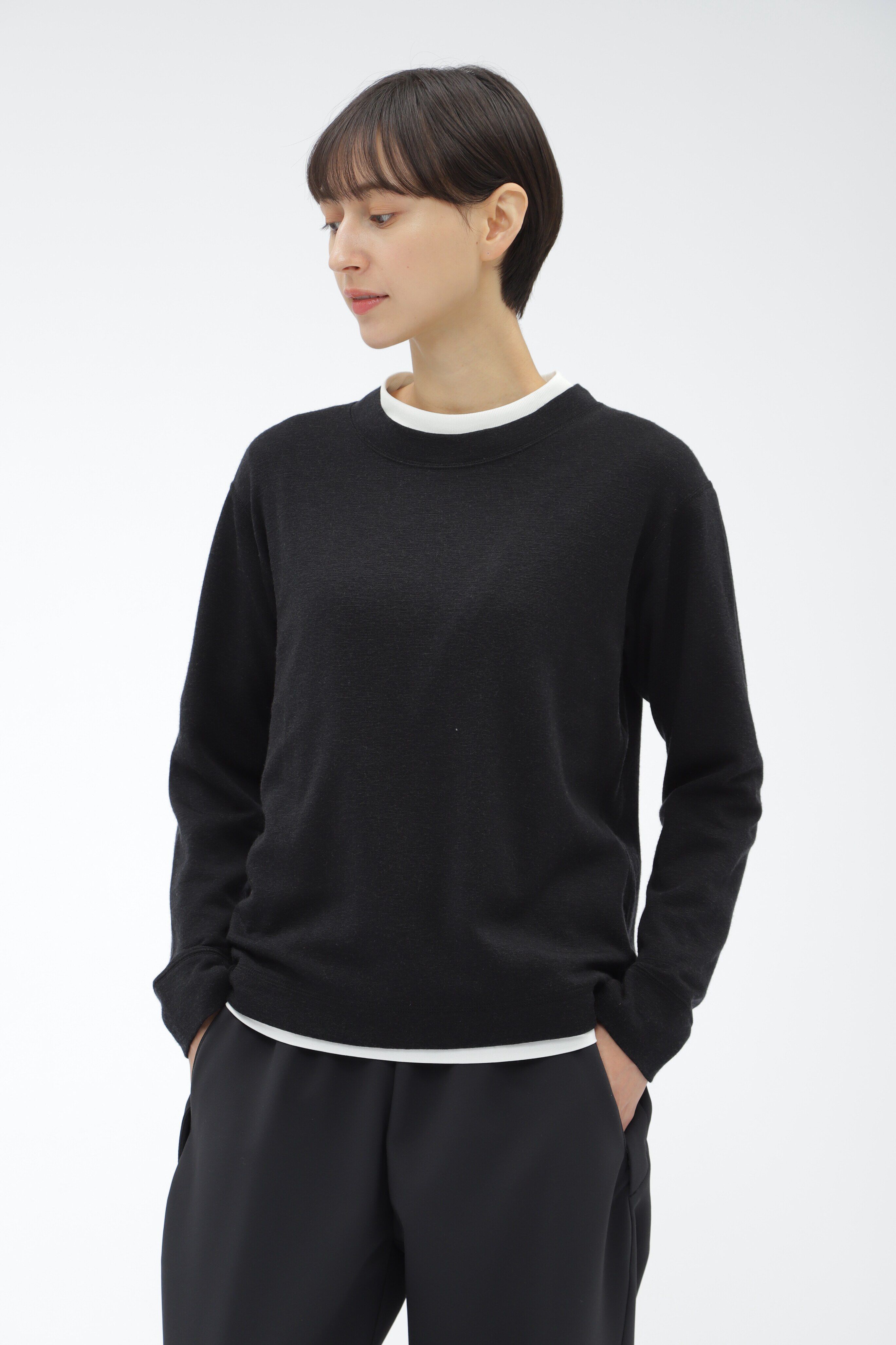  「BREATH THERMO / WOOL JERSEY」|Tシャツ・カットソー|BLACK
