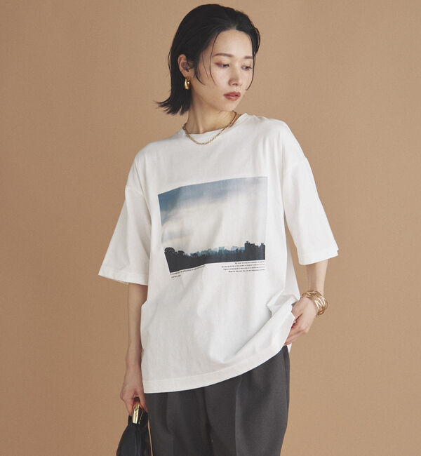 Doux archives「フォトプリント半袖Ｔｅｅ」|Tシャツ・カットソー|OFF WHITE