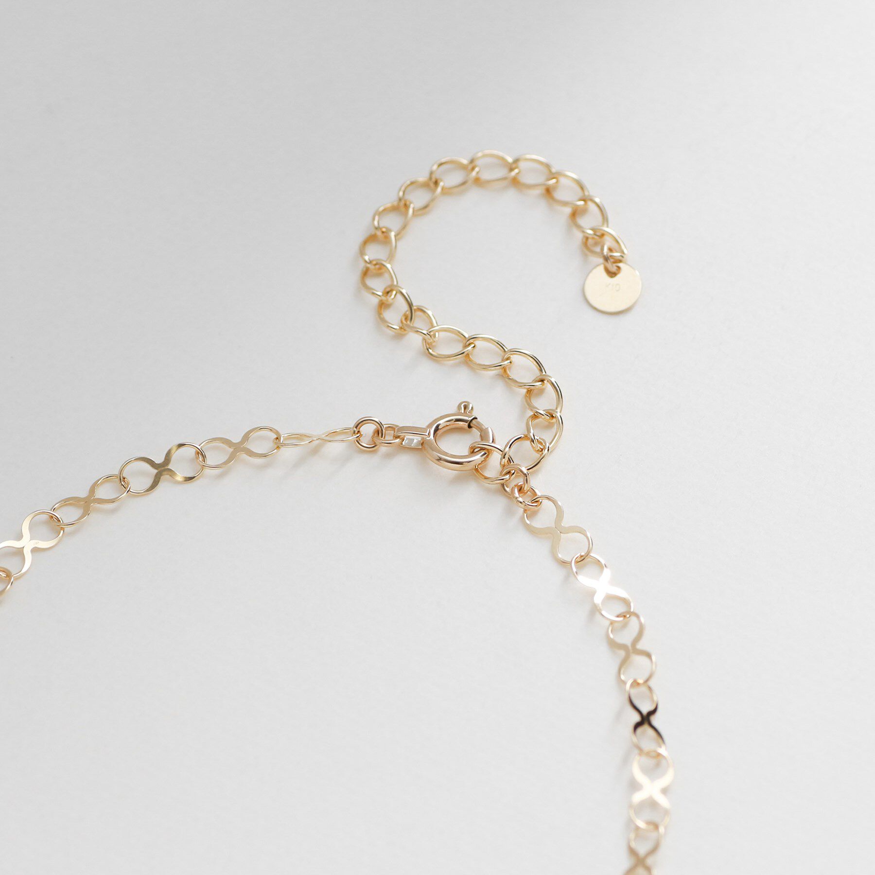 COCOSHNIK「K10Xチェーン チョーカー大」|ネックレス|