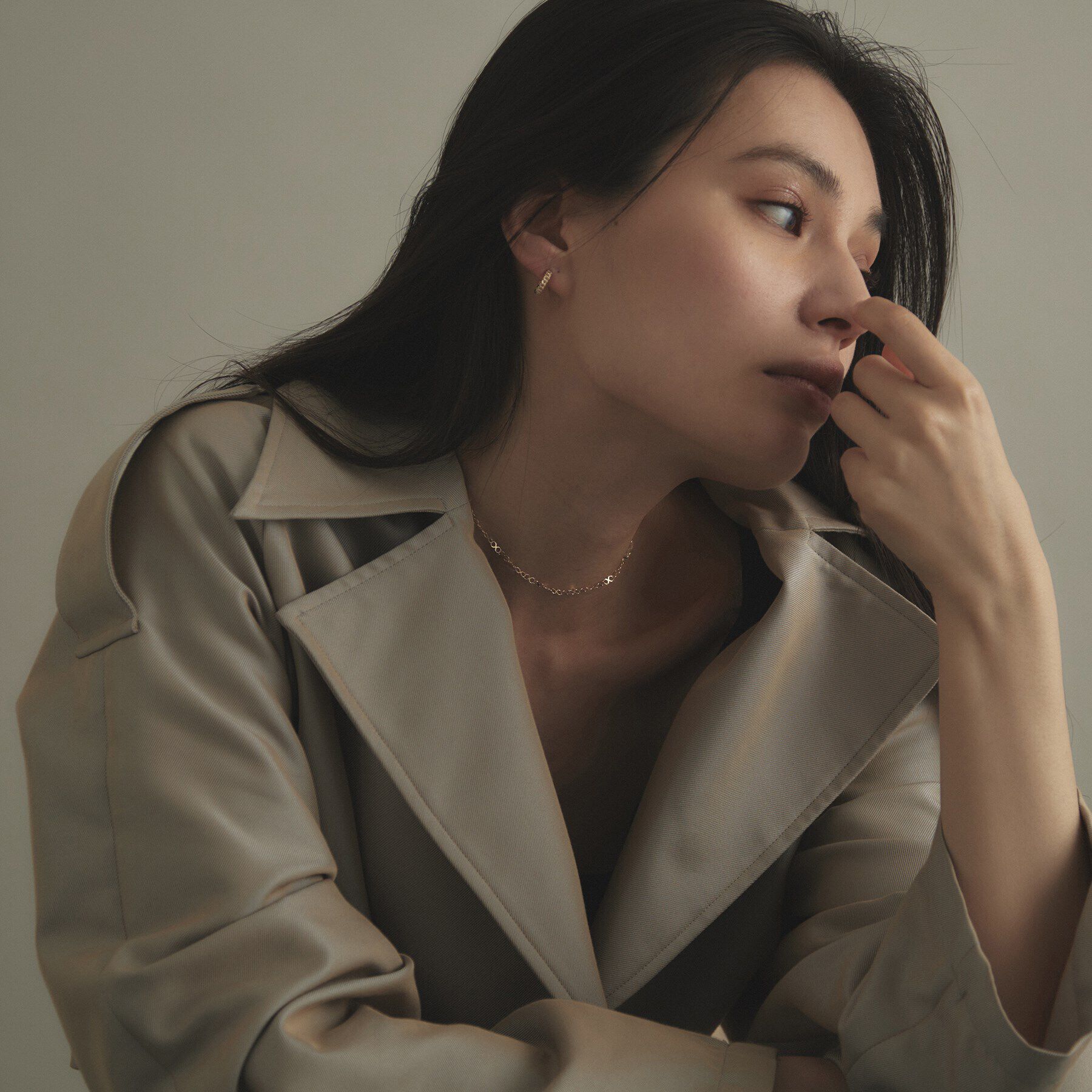 COCOSHNIK「K10Xチェーン チョーカー大」|ネックレス|