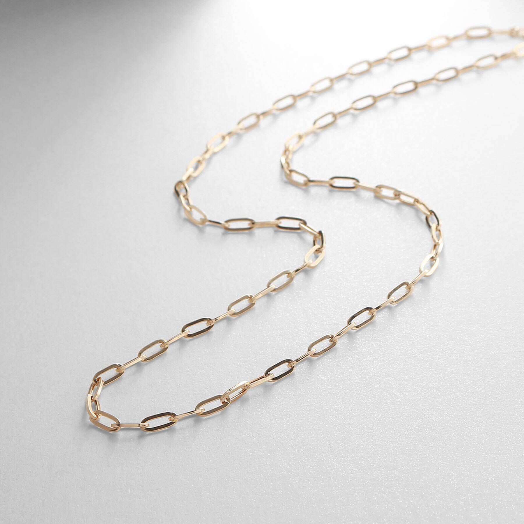 COCOSHNIK「K10中空プリムケーブルチェーン ネックレス」|ネックレス|