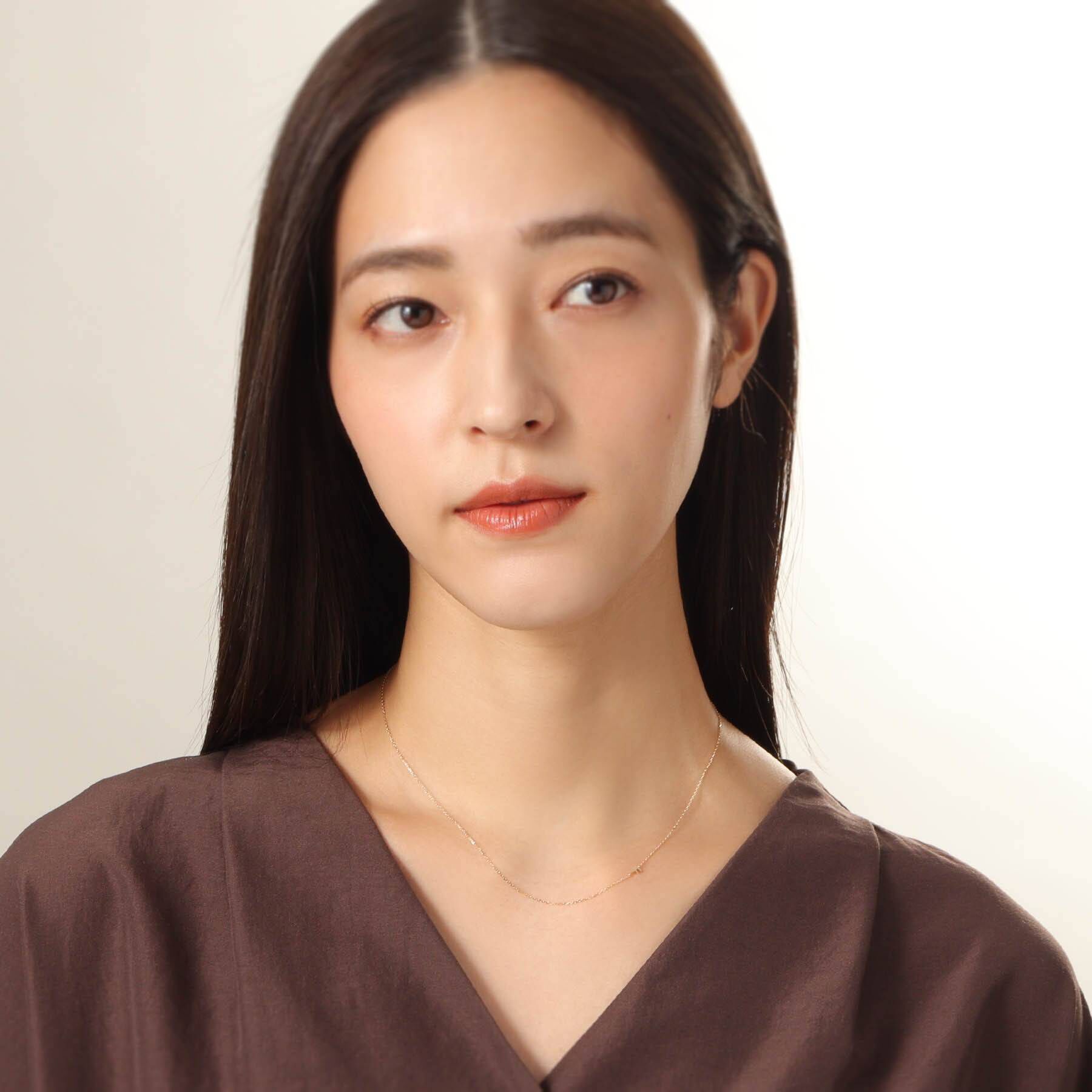 COCOSHNIK「【WEB限定】K10イニシャルＦ ネックレス」|ネックレス|