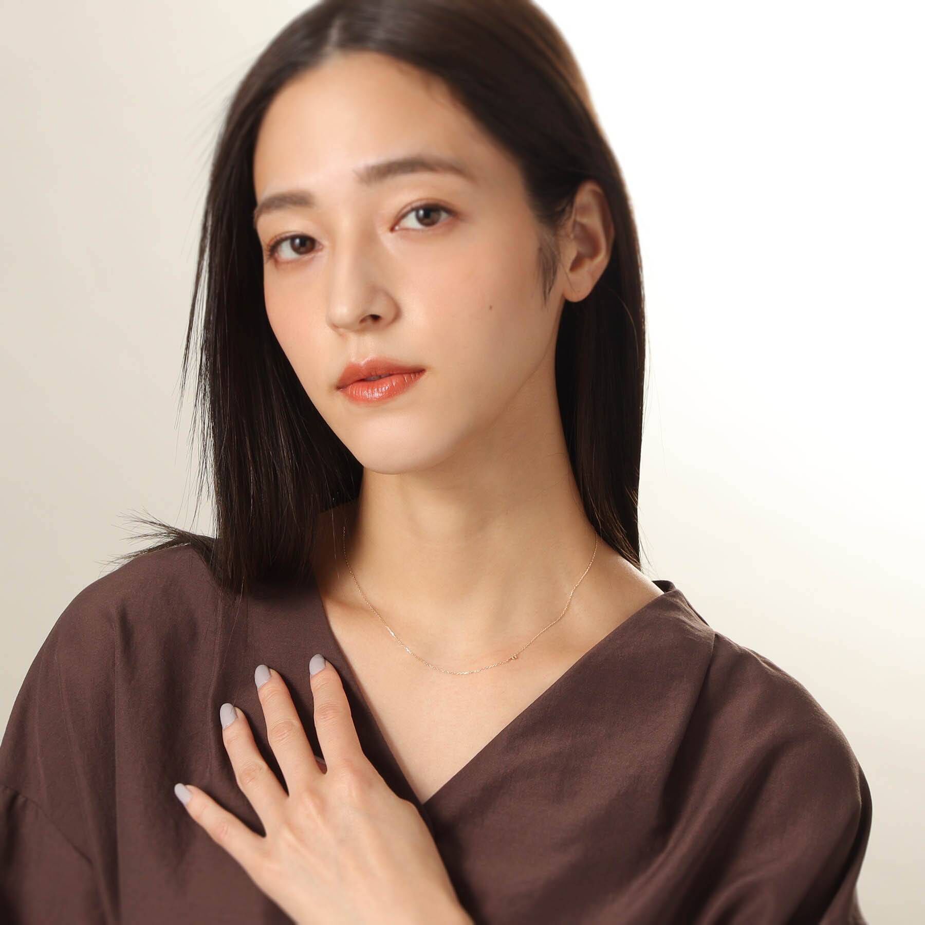 COCOSHNIK「【WEB限定】K10イニシャルＦ ネックレス」|ネックレス|