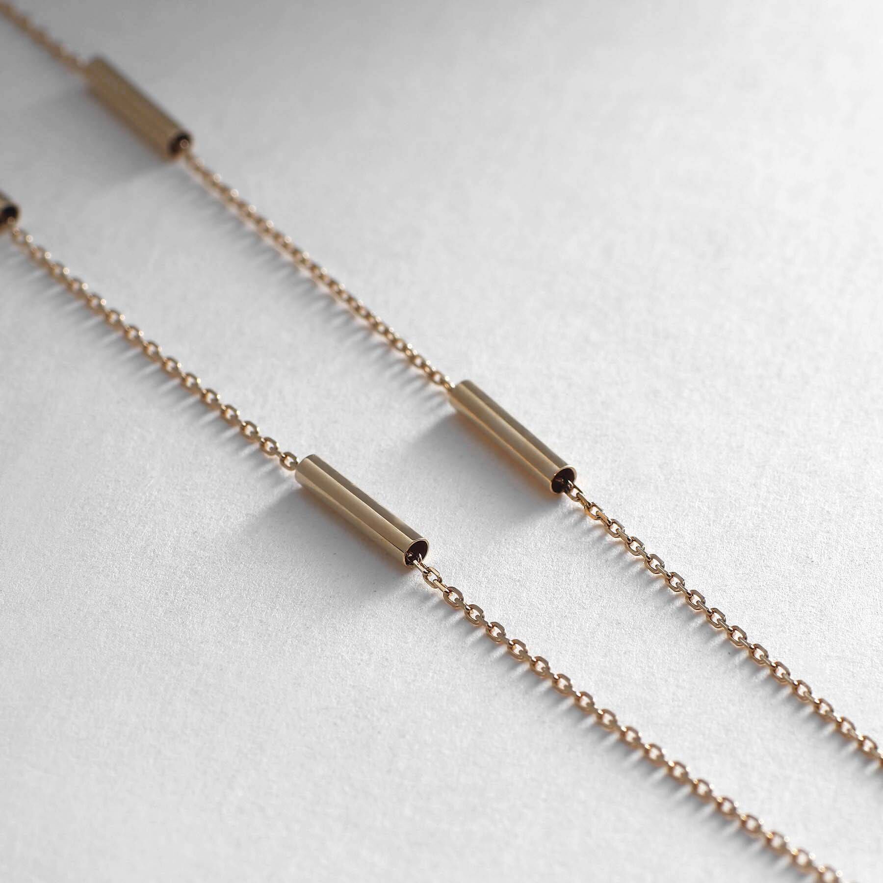 COCOSHNIK「K10パイプステーション ネックレス」|ネックレス|