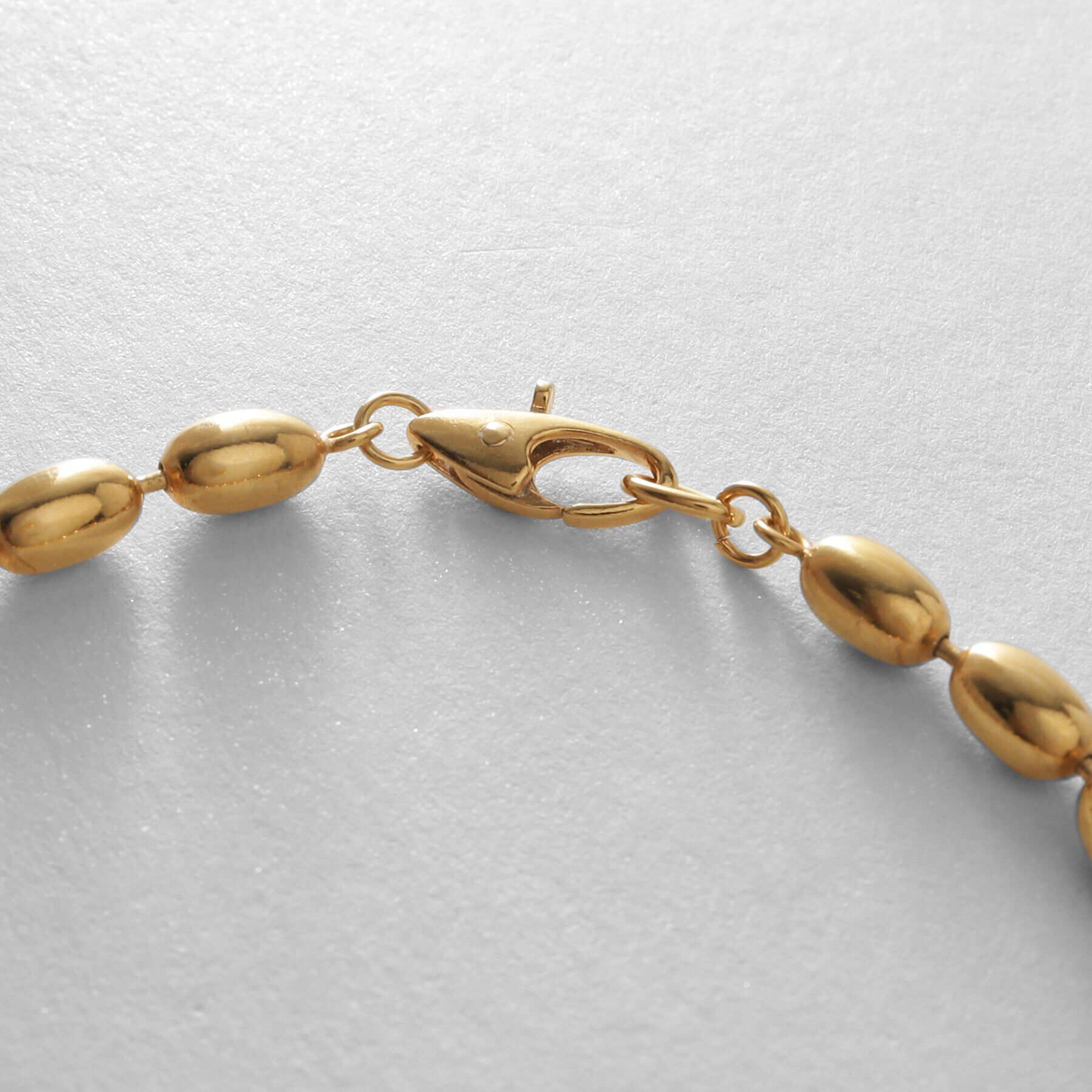 COCOSHNIK ONKITSCH「シルバー デザインチェーン オーバルボールL ブレスレット GP」|ブレスレット・バングル|