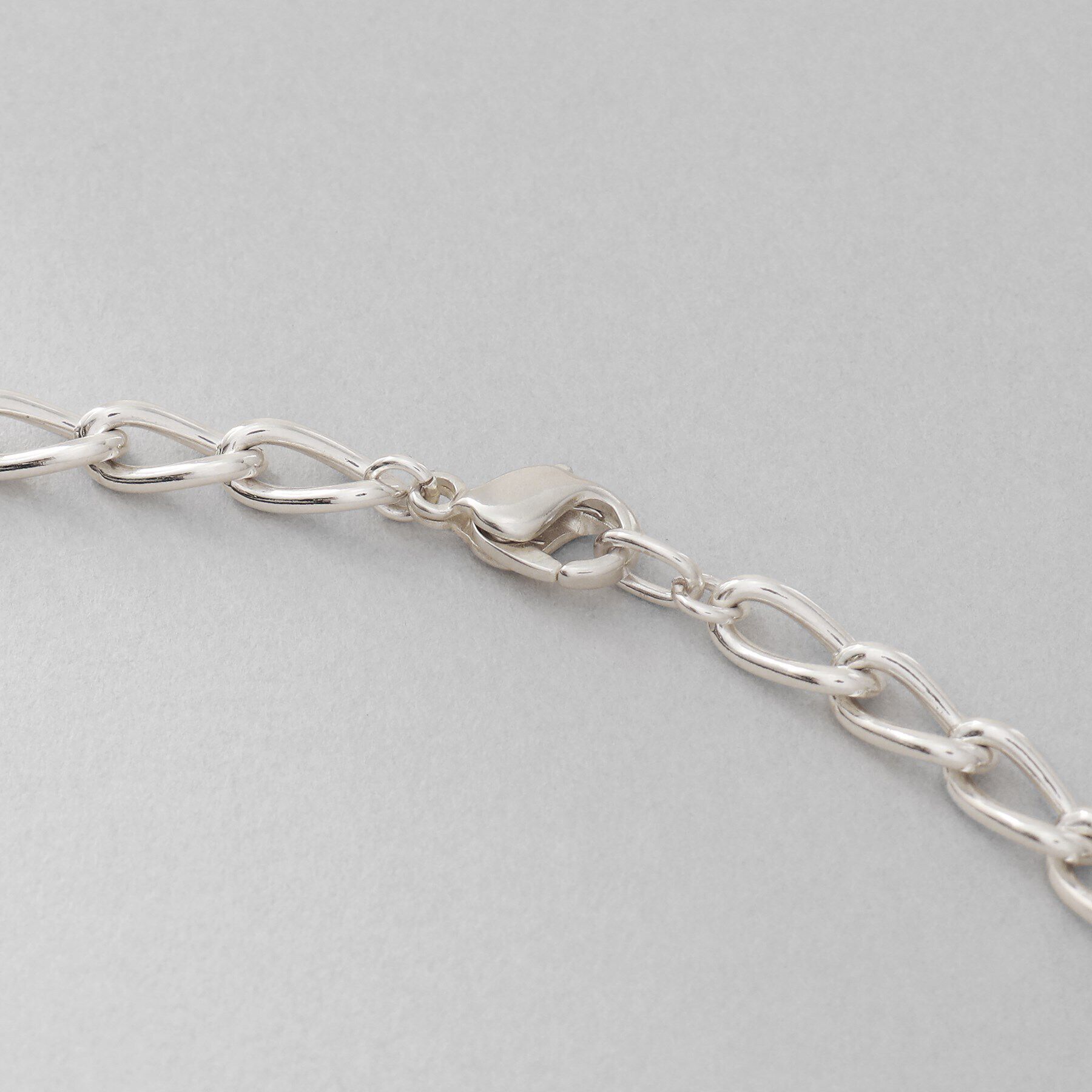 COCOSHNIK ONKITSCH「シルバー デザインチェーン ロングカーブネックレス」|ネックレス|