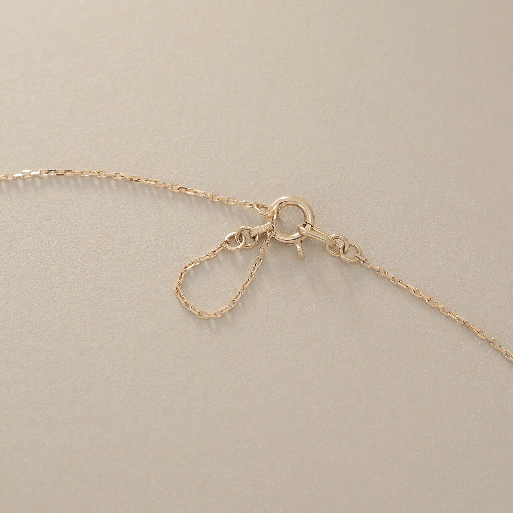 COCOSHNIK「K10【サステナブル】モアサナイトパヴェスルー ネックレス」|ネックレス|