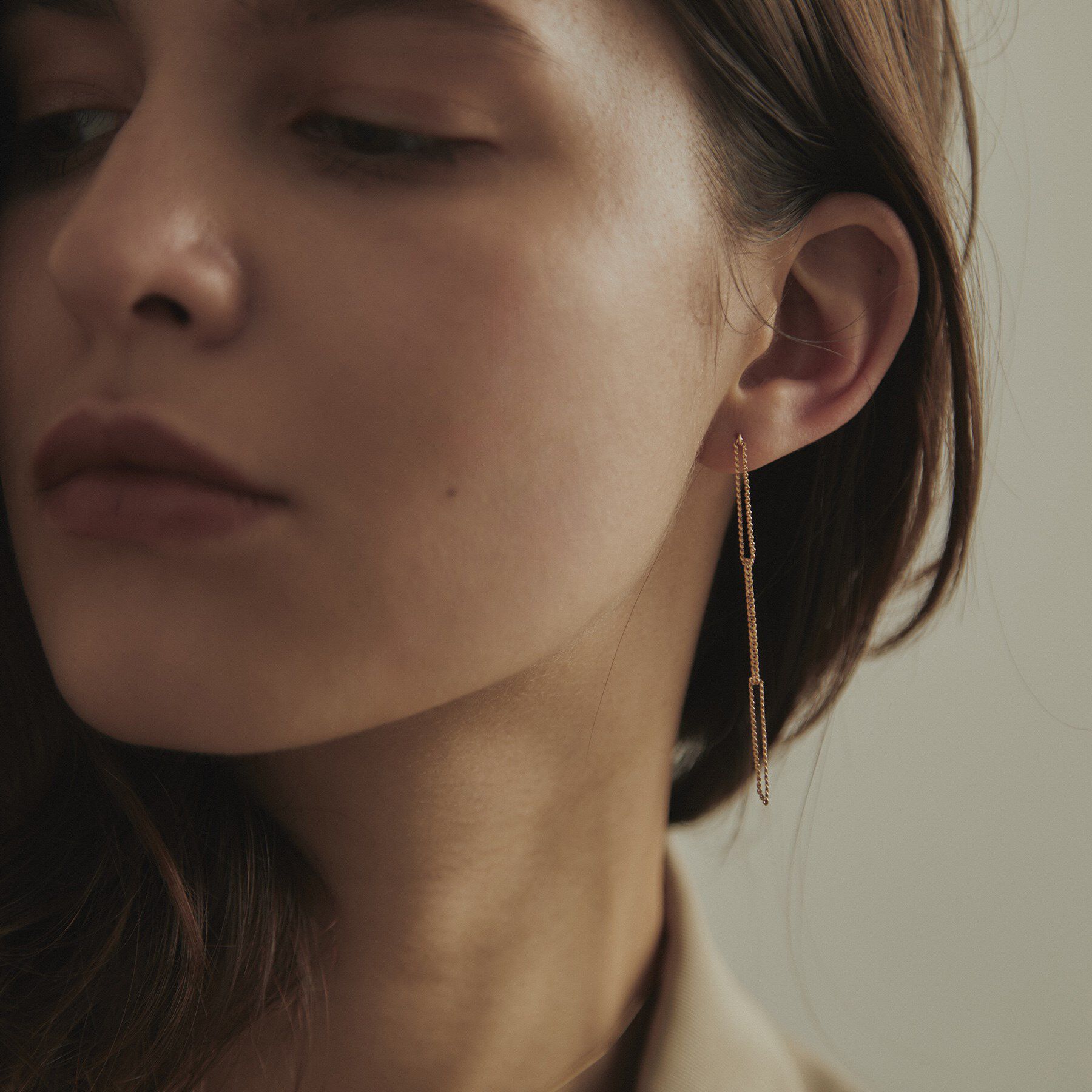 COCOSHNIK「K10キヘイループ スタッドピアス」|ピアス|