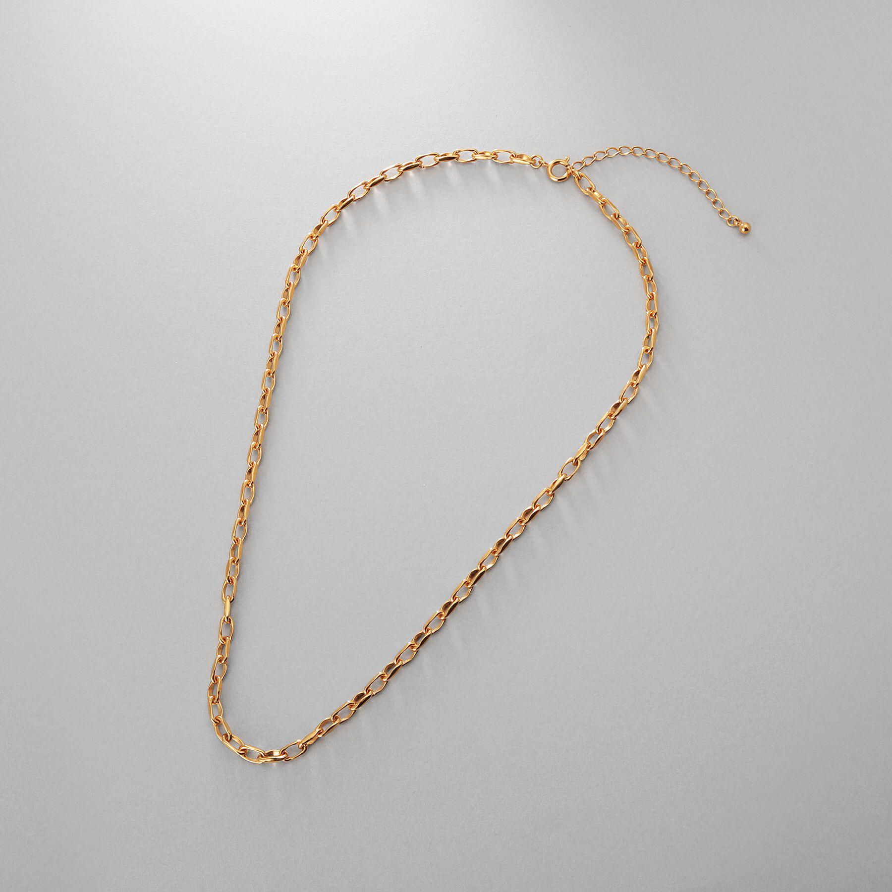 COCOSHNIK ONKITSCH「シルバー デザインチェーン ニュアンスケーブルネックレス（38cm） GP」|ネックレス|