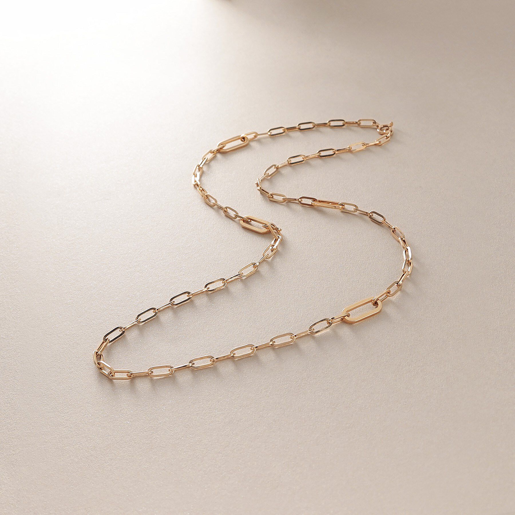 COCOSHNIK「K10中空プリムランダムステーション ネックレス」|ネックレス|