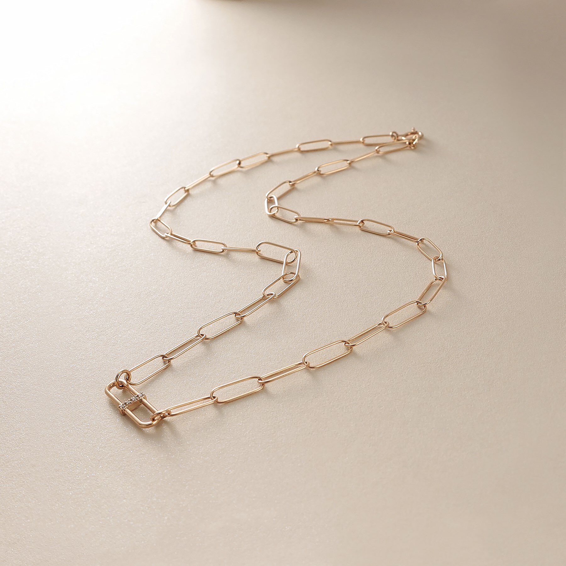 COCOSHNIK「K10ダイヤモンド PCモチーフグラデーション ネックレス」|ネックレス|イエローゴールド(1