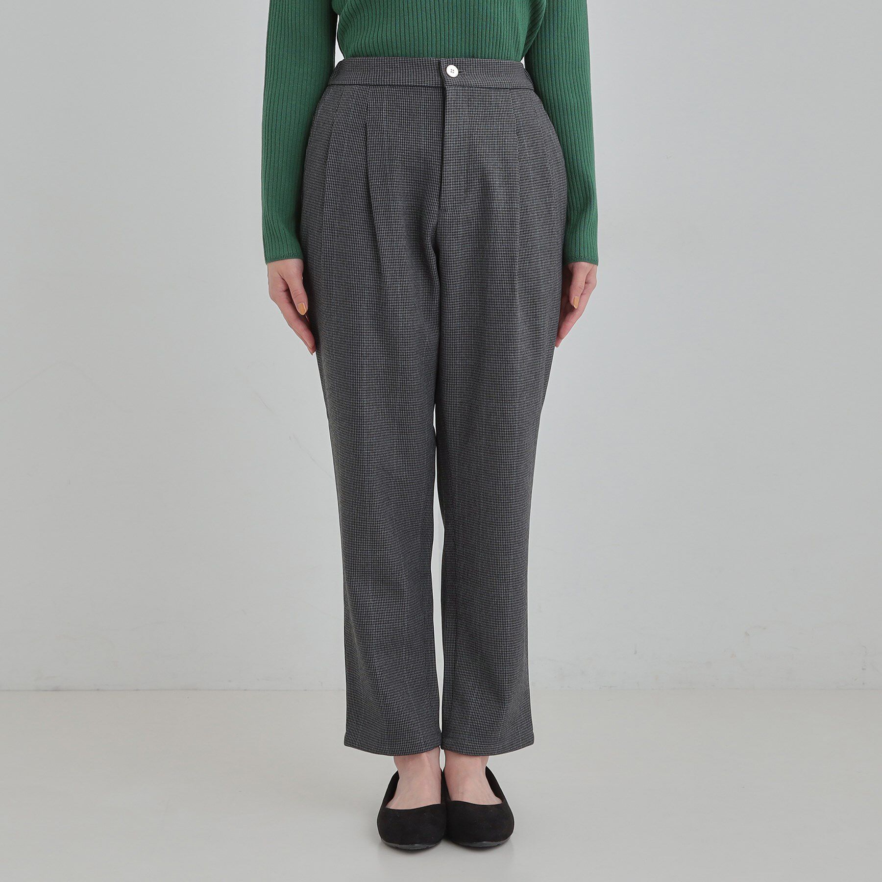 SHOO･LA･RUE「【あったか/S-LL】ウールフィール 裏起毛テーパードパンツ」|その他|