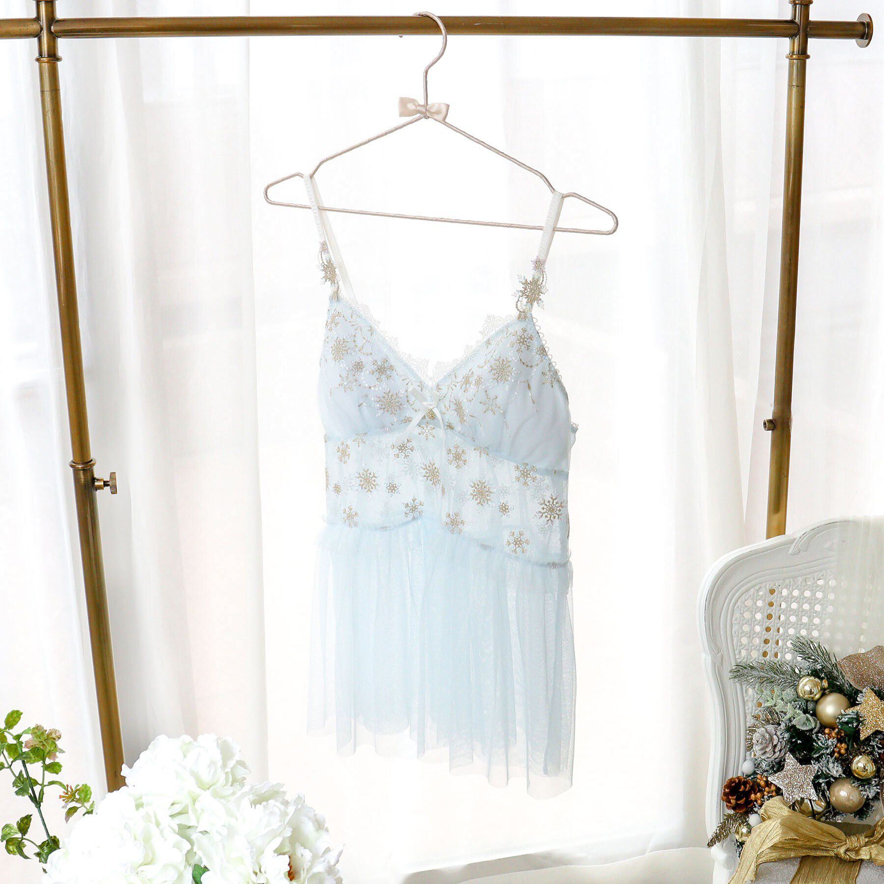 Risa Magli「グレッタ カップ付キャミソール」|キャミソール|サックスブルー(09