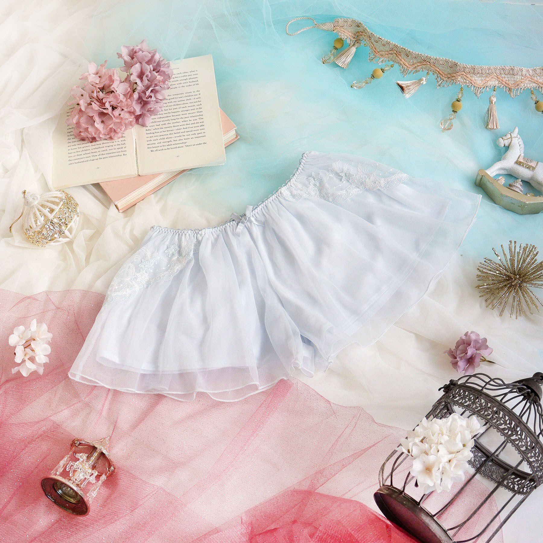 Risa Magli「ブラム タップパンツ」|インナー|サックスブルー(09