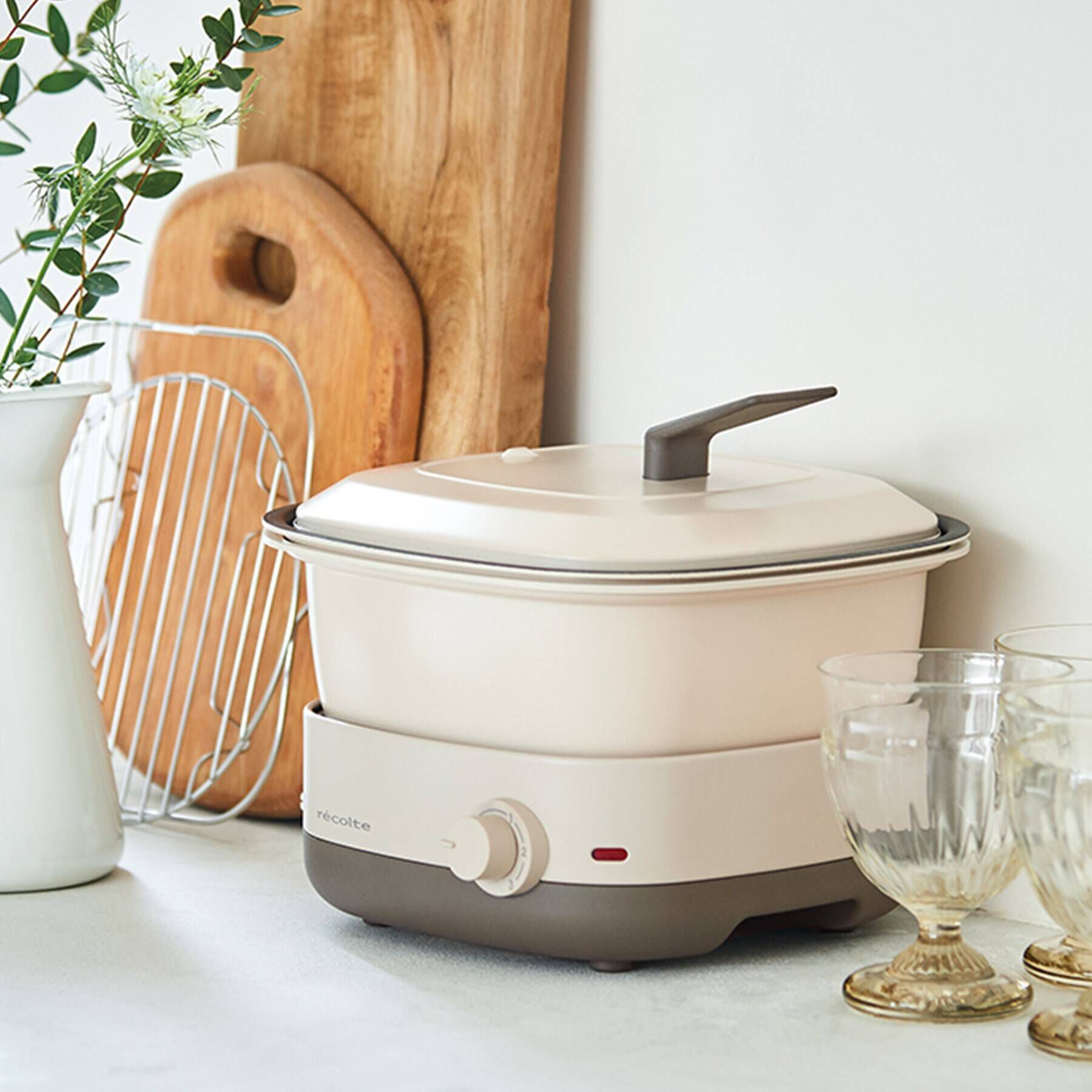 212 KITCHEN STORE「◆ポットデュオキャレ WH ＜recolte レコルト＞」|食器・キッチングッズ|