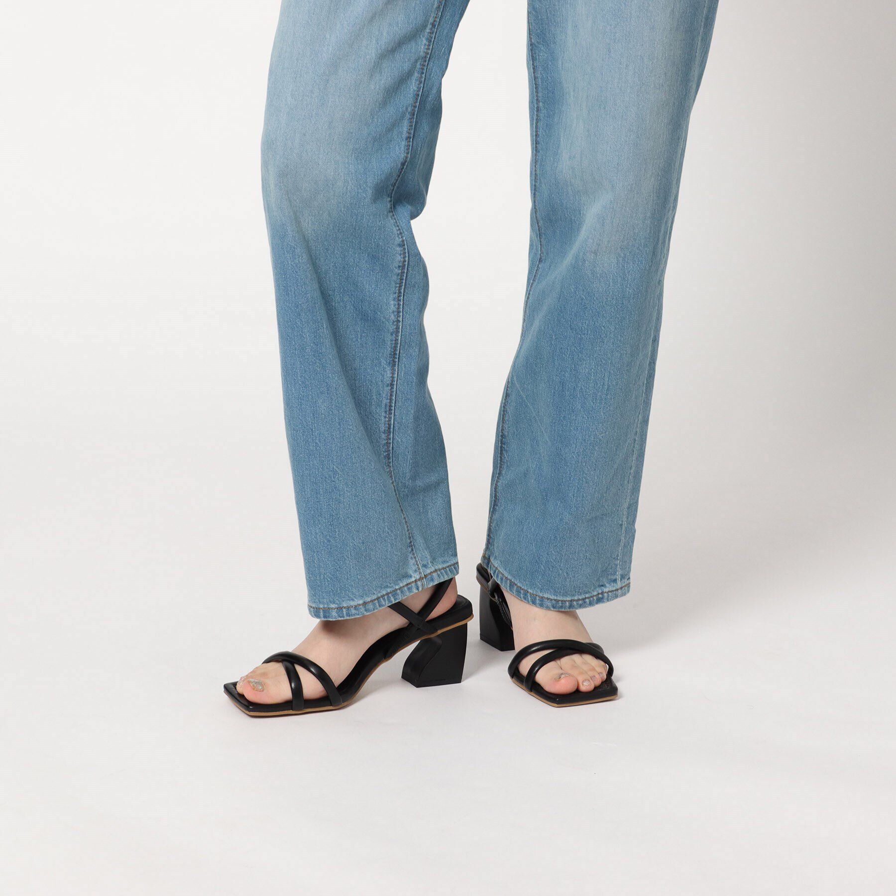 ESPERANZA「デザインブロックヒールサンダル」|サンダル|