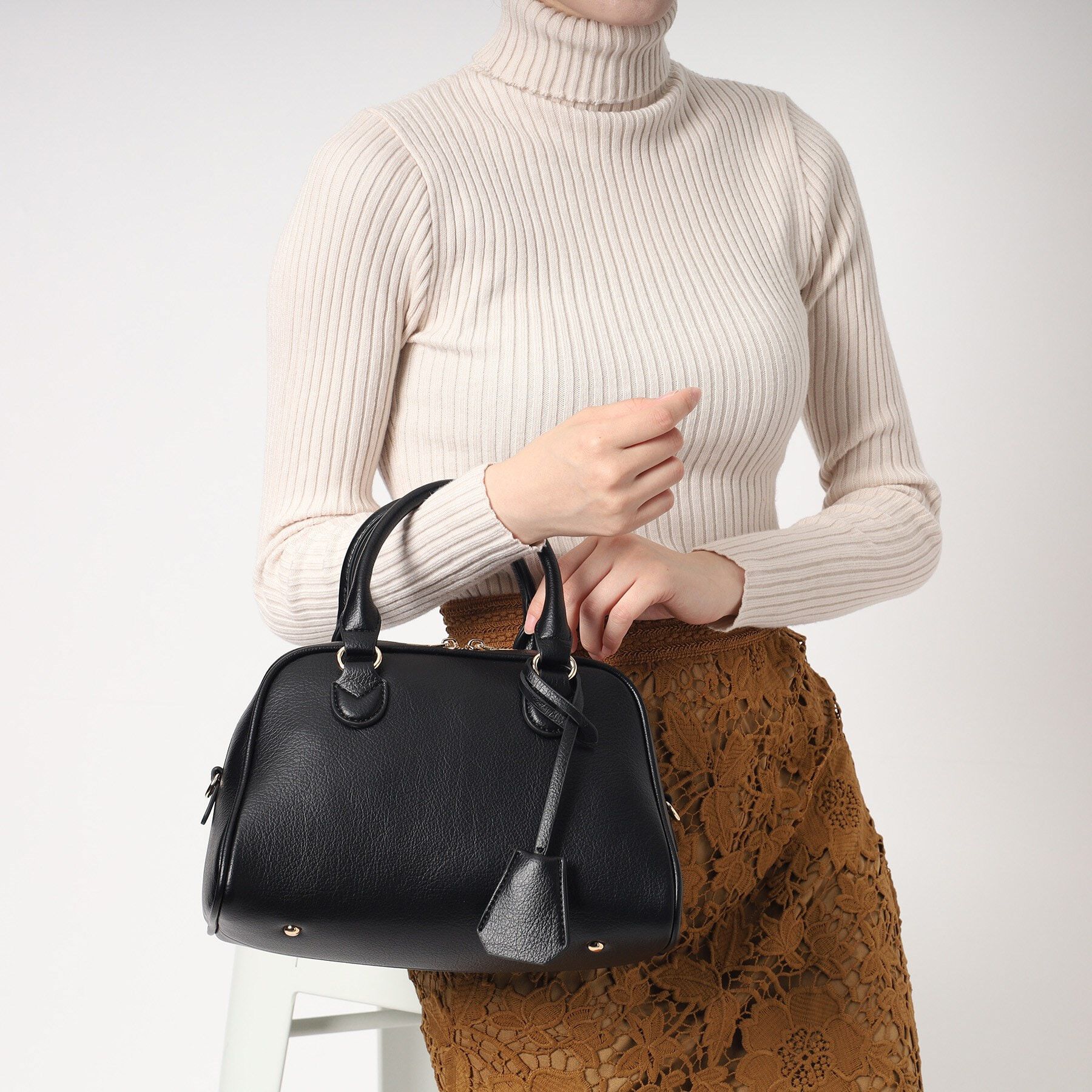 ESPERANZA「シボフェイクレザー２WAYボストンバッグ」|ボストンバッグ|