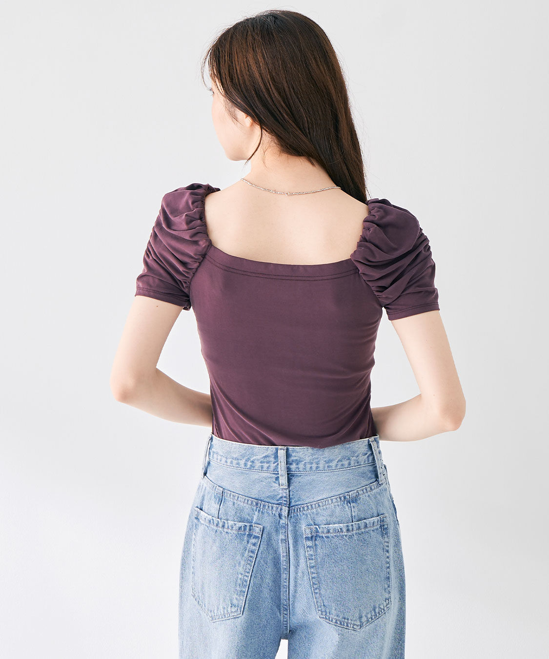 COCO DEAL「ツイストギャザーハーフスリーブカットソーブラウス」|Tシャツ・カットソー|