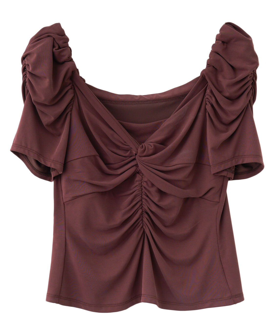 COCO DEAL「ツイストギャザーハーフスリーブカットソーブラウス」|Tシャツ・カットソー|