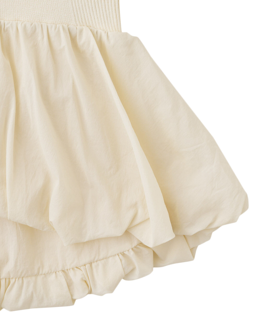 COCO DEAL「布帛ドッキングバルーンノースリニット」|ニット・セーター|