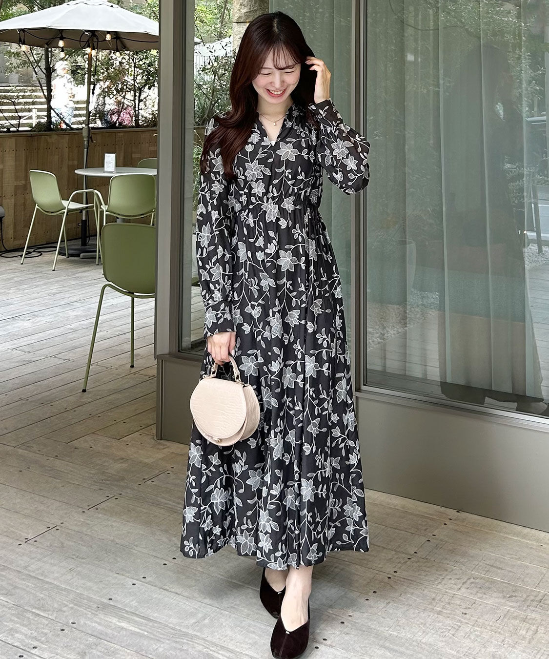 COCO DEAL「エンブロイダリーフレアワンピース」|ワンピース|