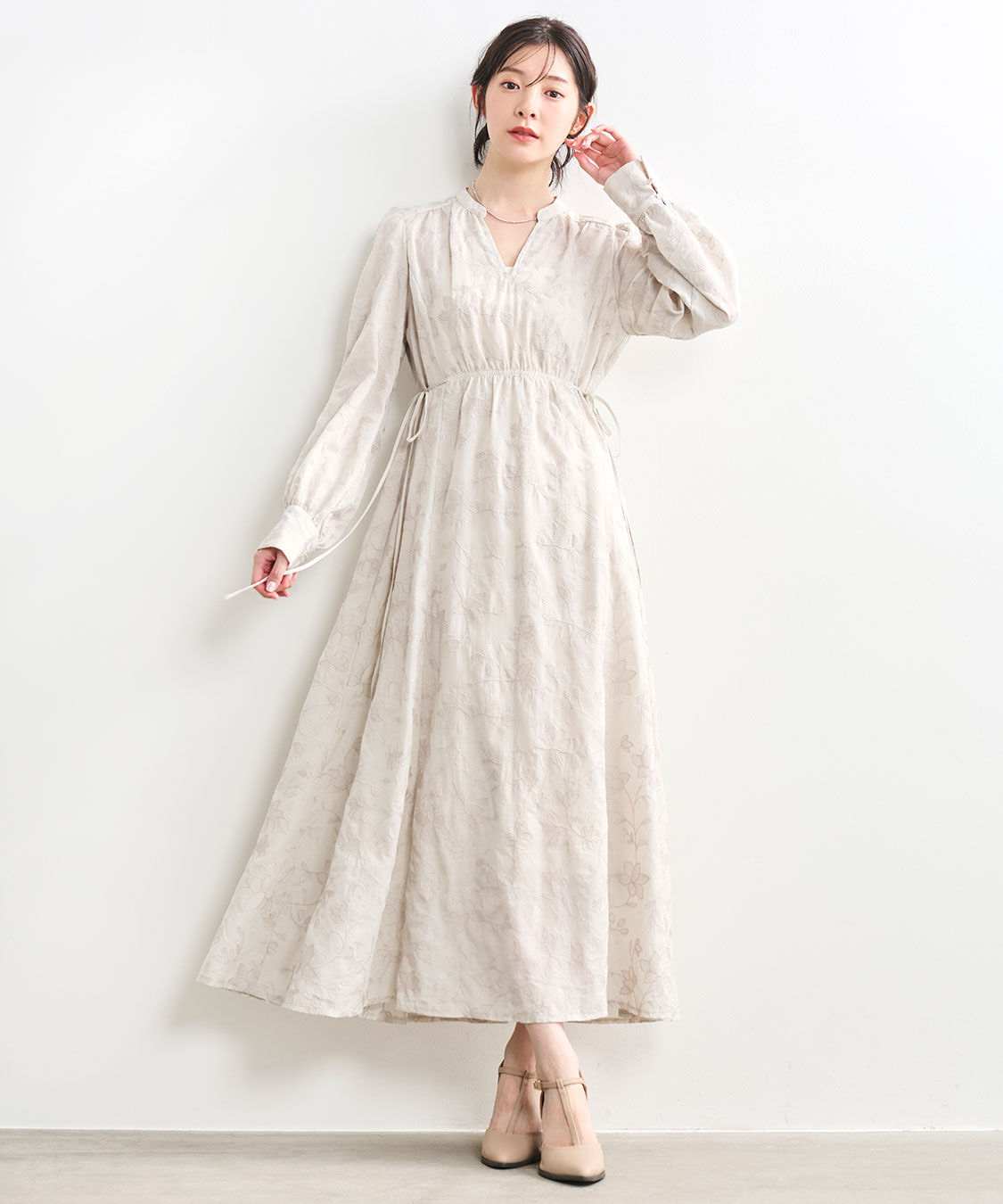 COCO DEAL「エンブロイダリーフレアワンピース」|ワンピース|