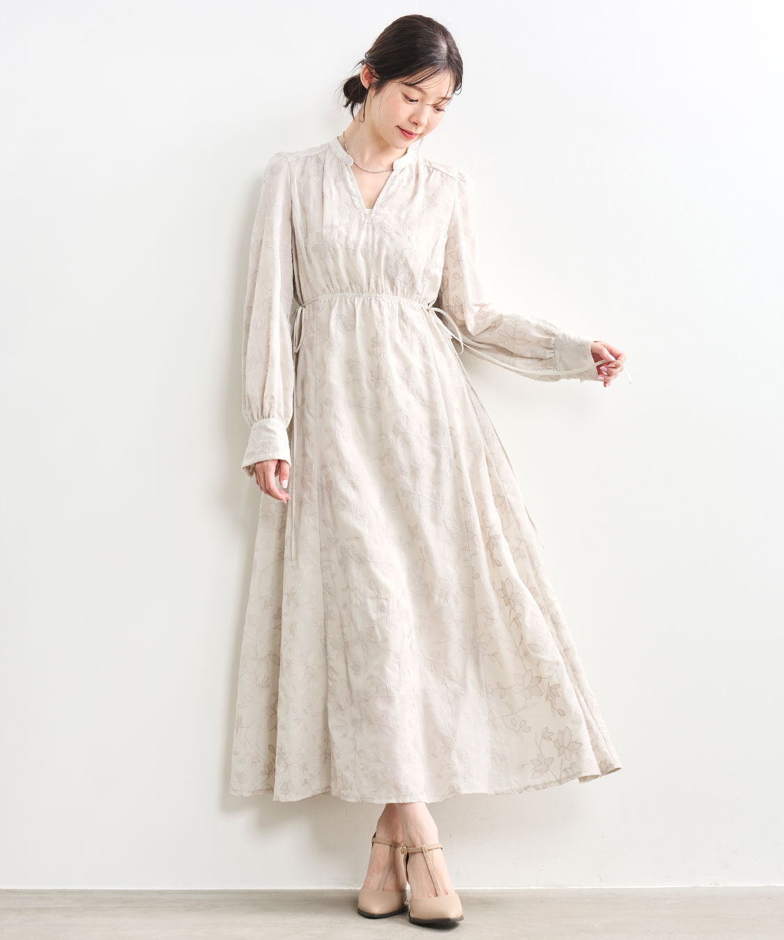 COCO DEAL「エンブロイダリーフレアワンピース」|ワンピース|