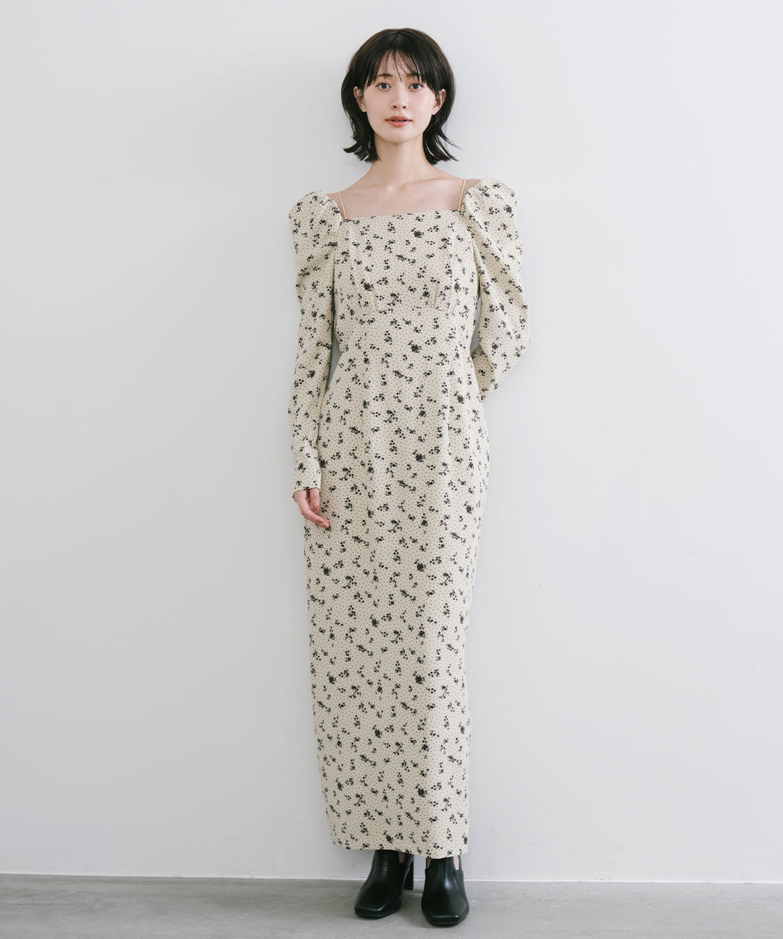 スクエアネックプリントワンピース（COCO DEAL）｜ルミネの