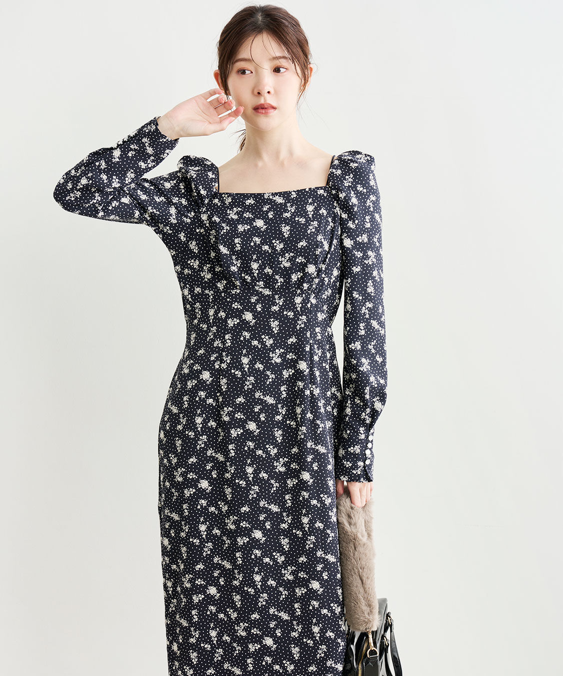 COCO DEAL スクエアネックプリントワンピース スクエアネックプリントワンピース（COCO DEAL）｜ルミネの